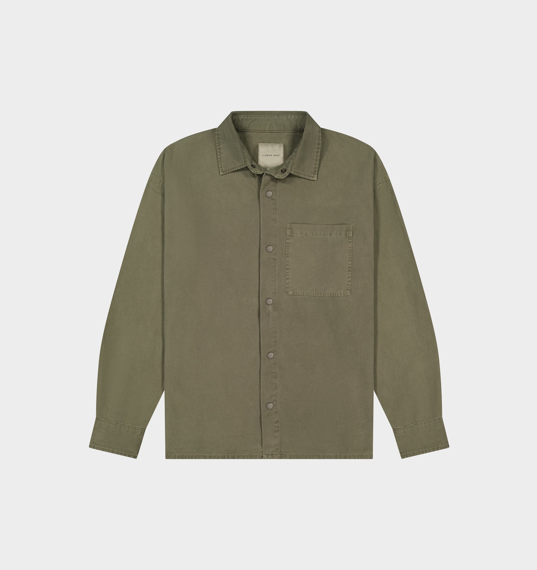 Canvas Overshirt - Washed Moss