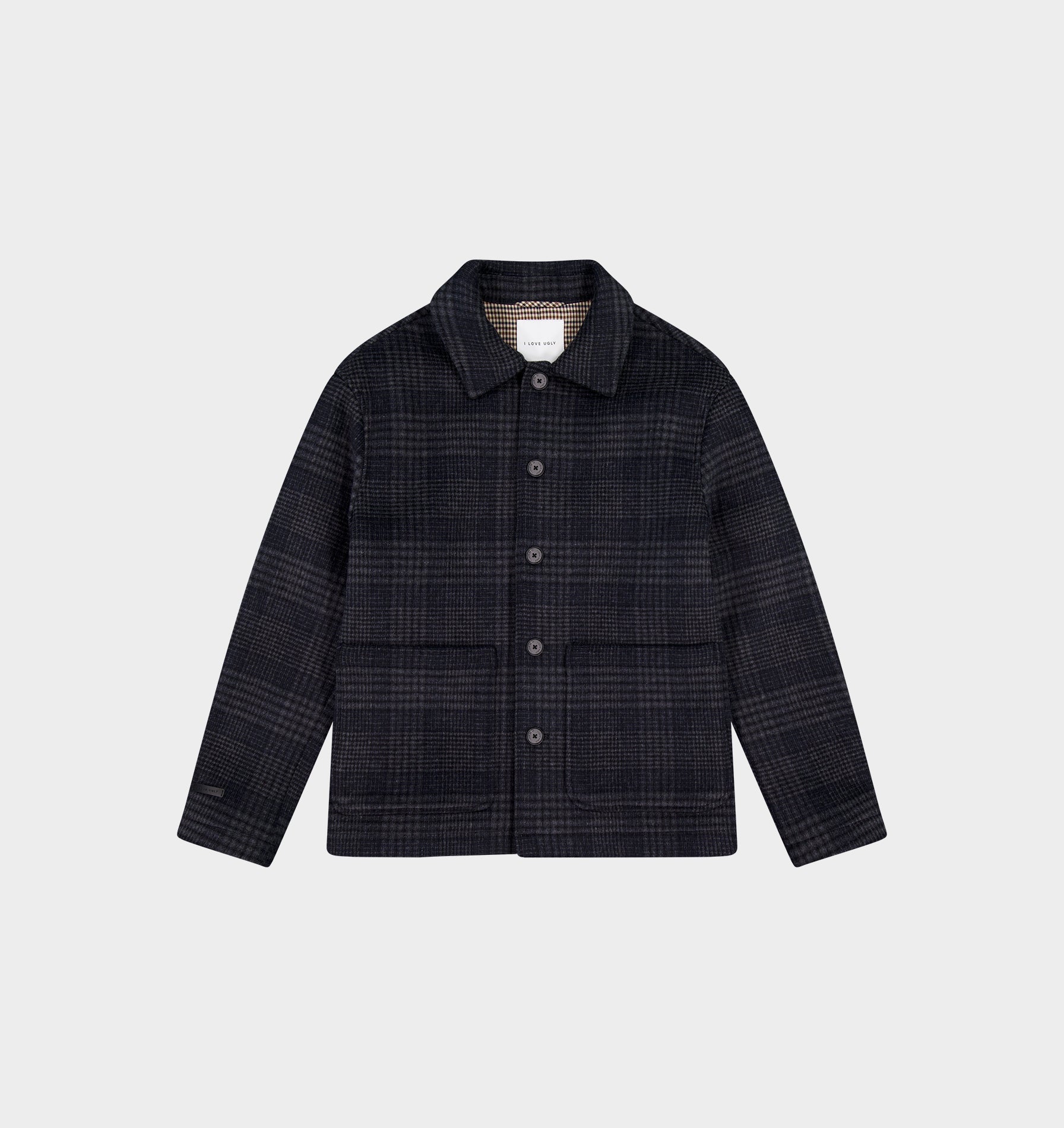 Carson Wool Jacket - Navy Check