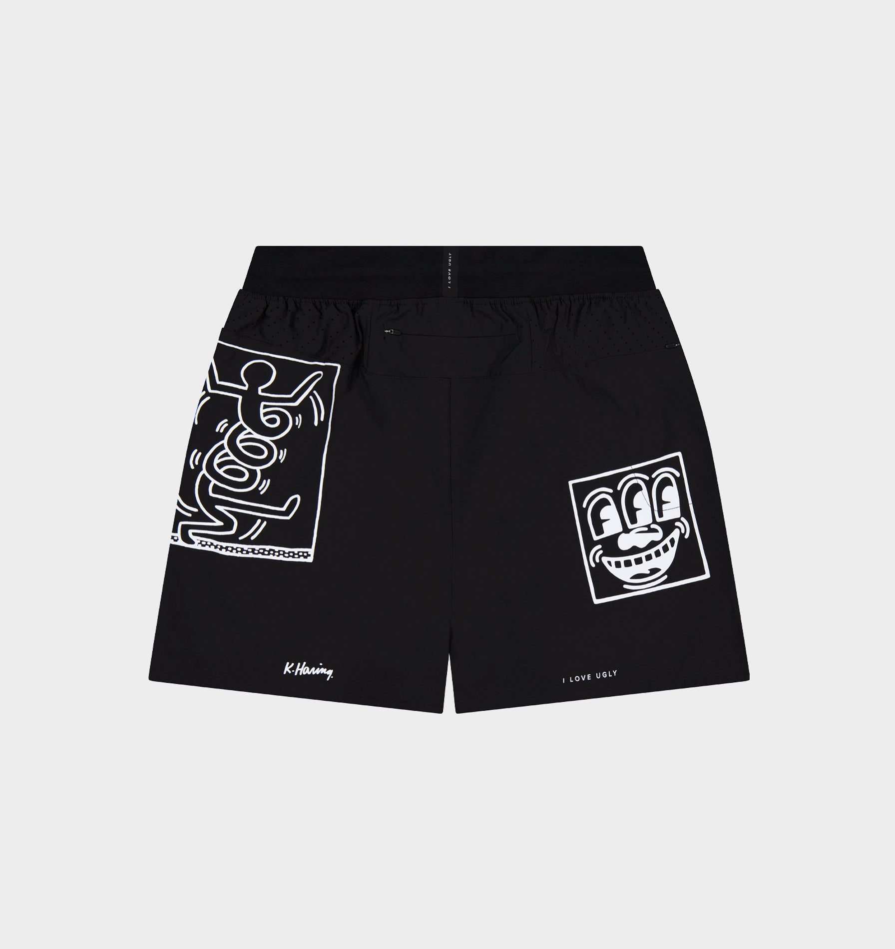 Keith Haring Whatever Active 5 Inch Short - Black