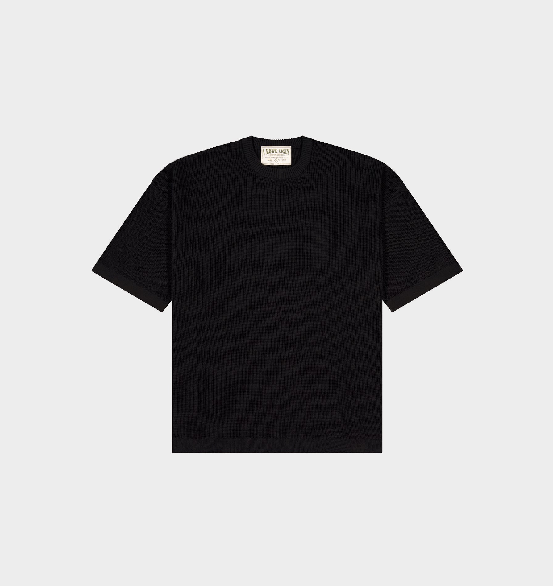 Knit Box Tee - Black
