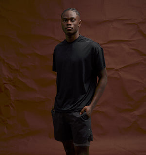 Active Lewi Cropped Tee - Black