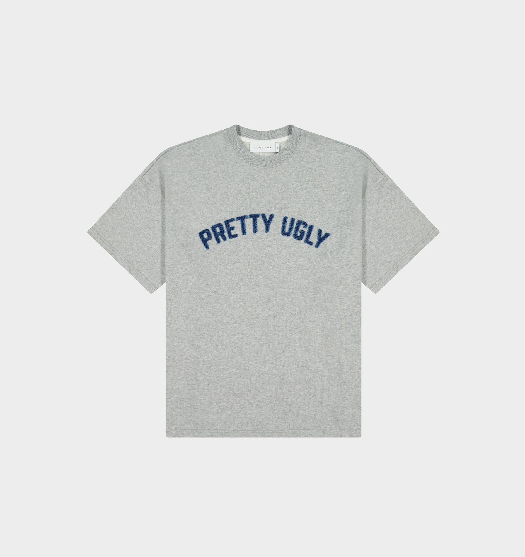 Applique Heavy Box Tee - Vintage Grey