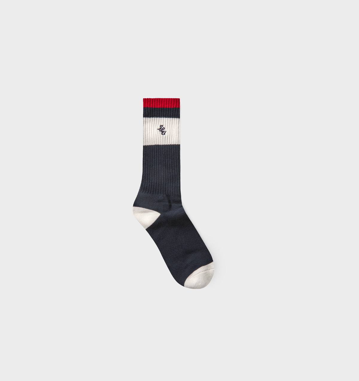 Kingswell Sock - Midnight Navy/Wine Red