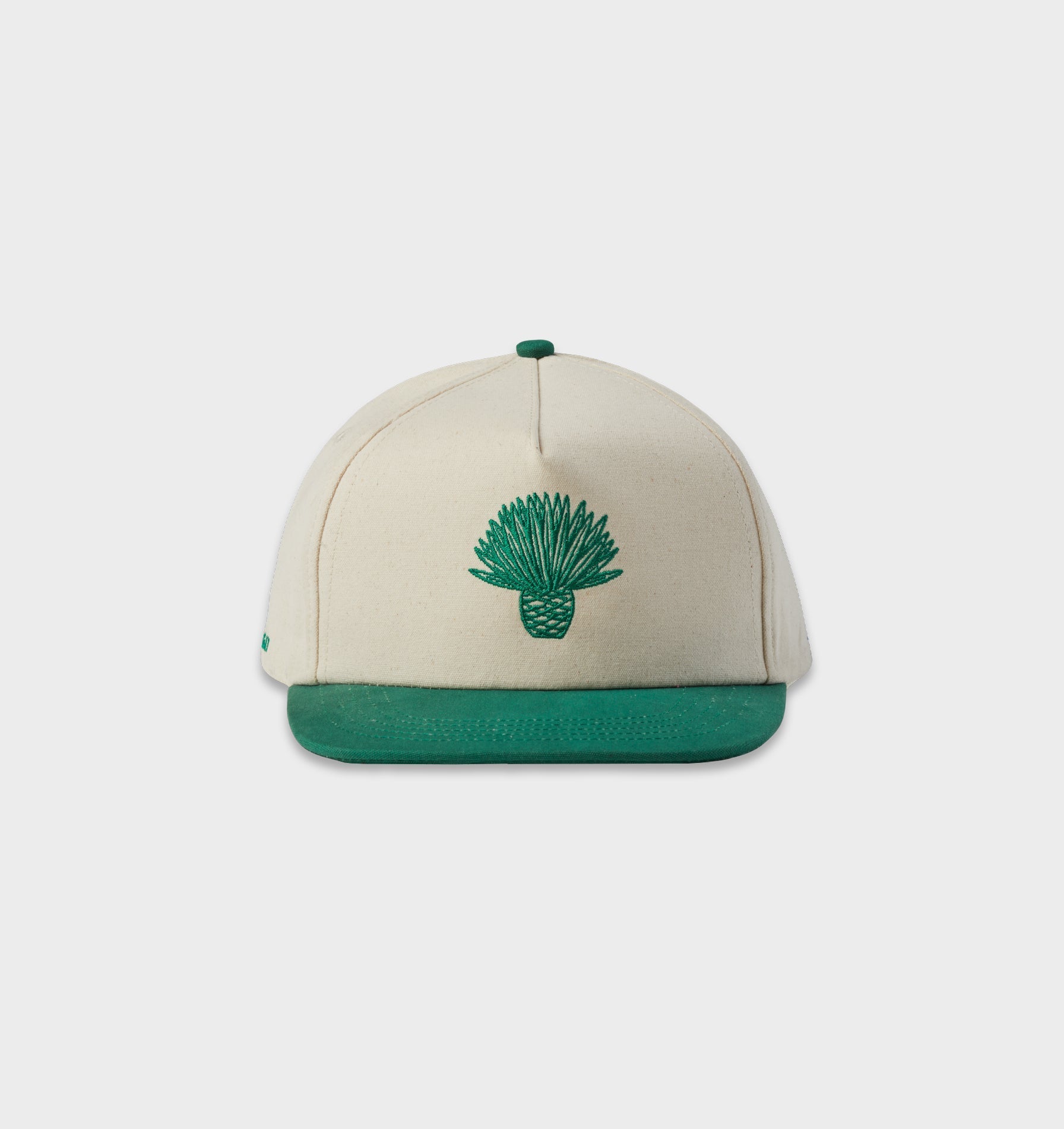 ILU X Alba Luca Cap - Off White/Forest Green