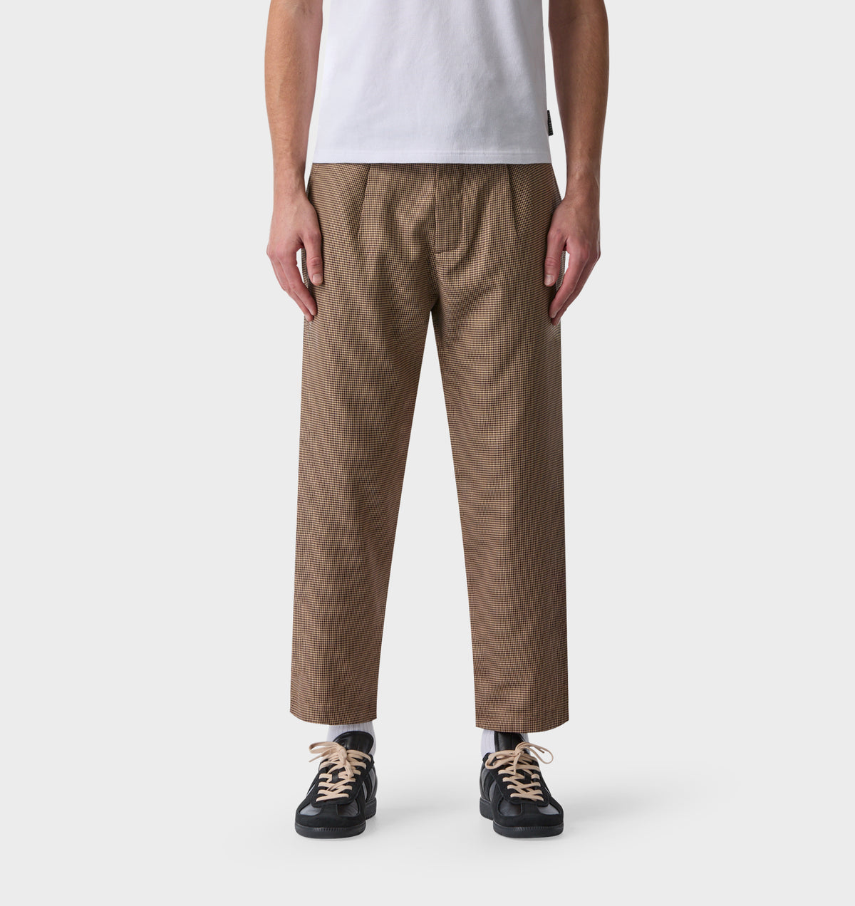 Kobe Pant - Charcoal Houndstooth