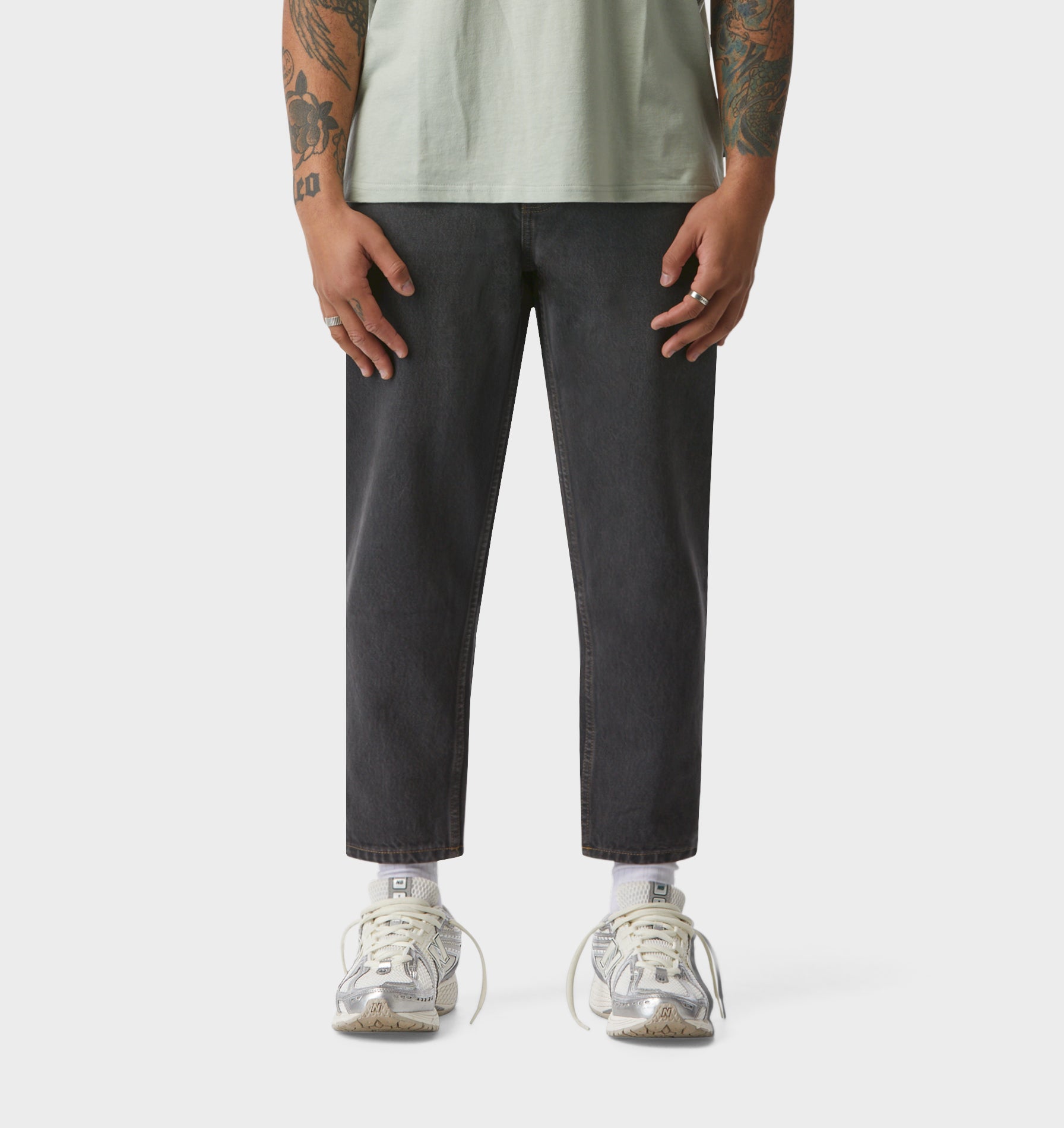 Cropped 90s Denim - Vintage Charcoal