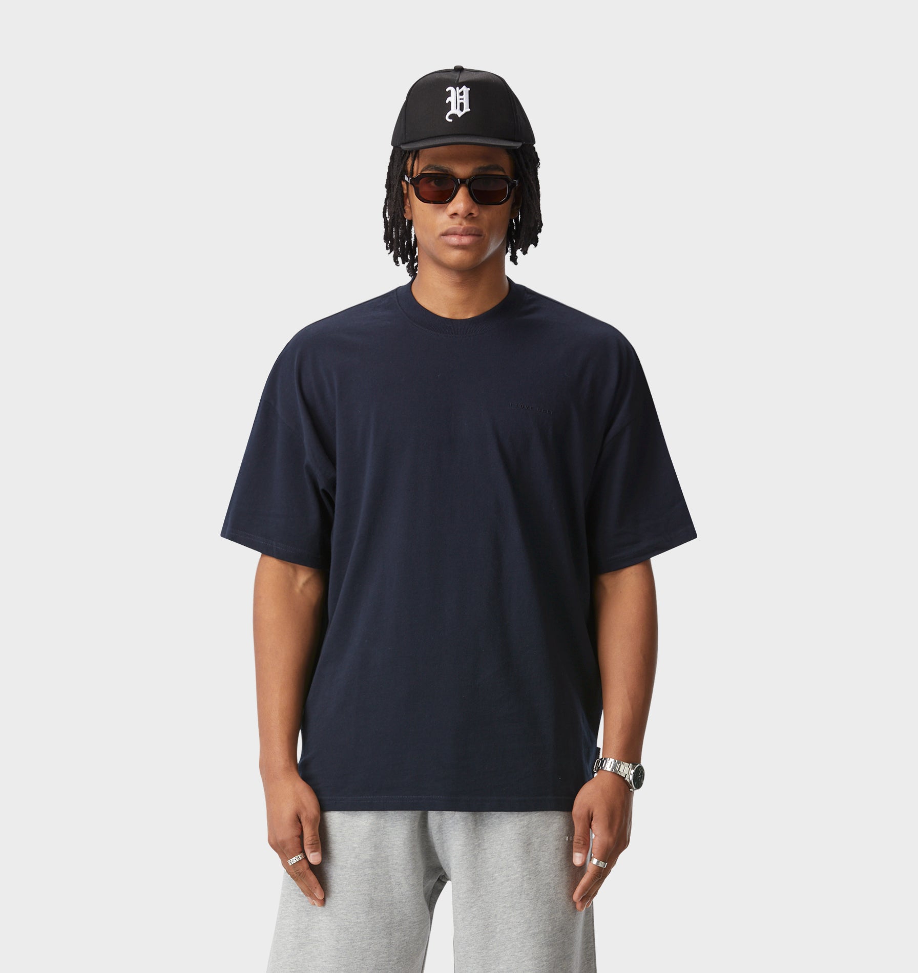 Box Tee - Midnight Navy