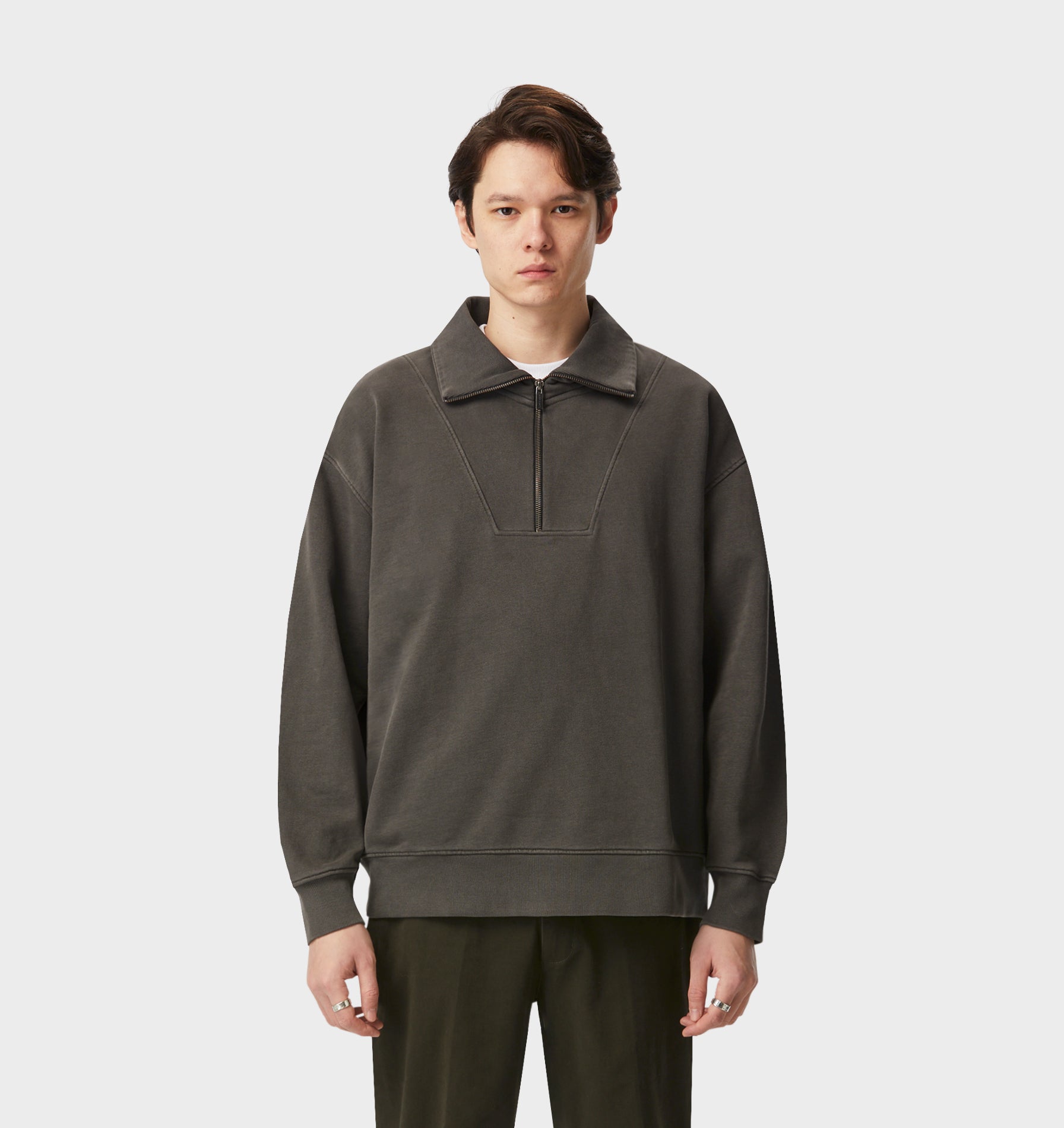 Oxford Pullover - Washed Black