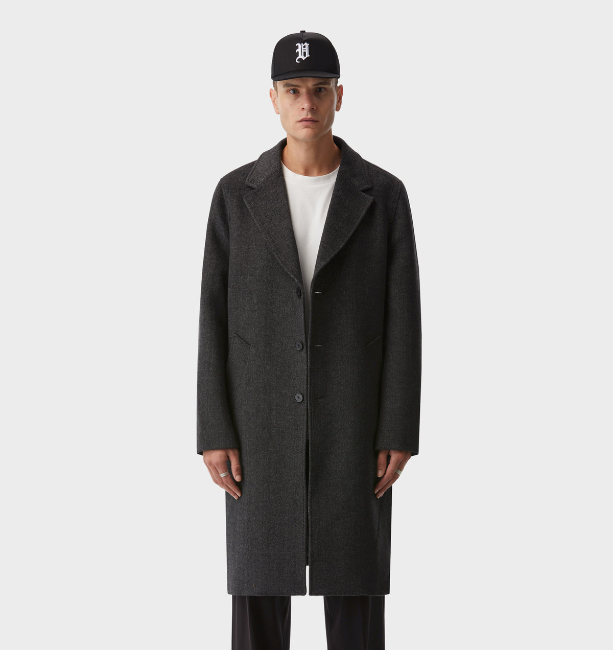 Don Car Coat - Charcoal