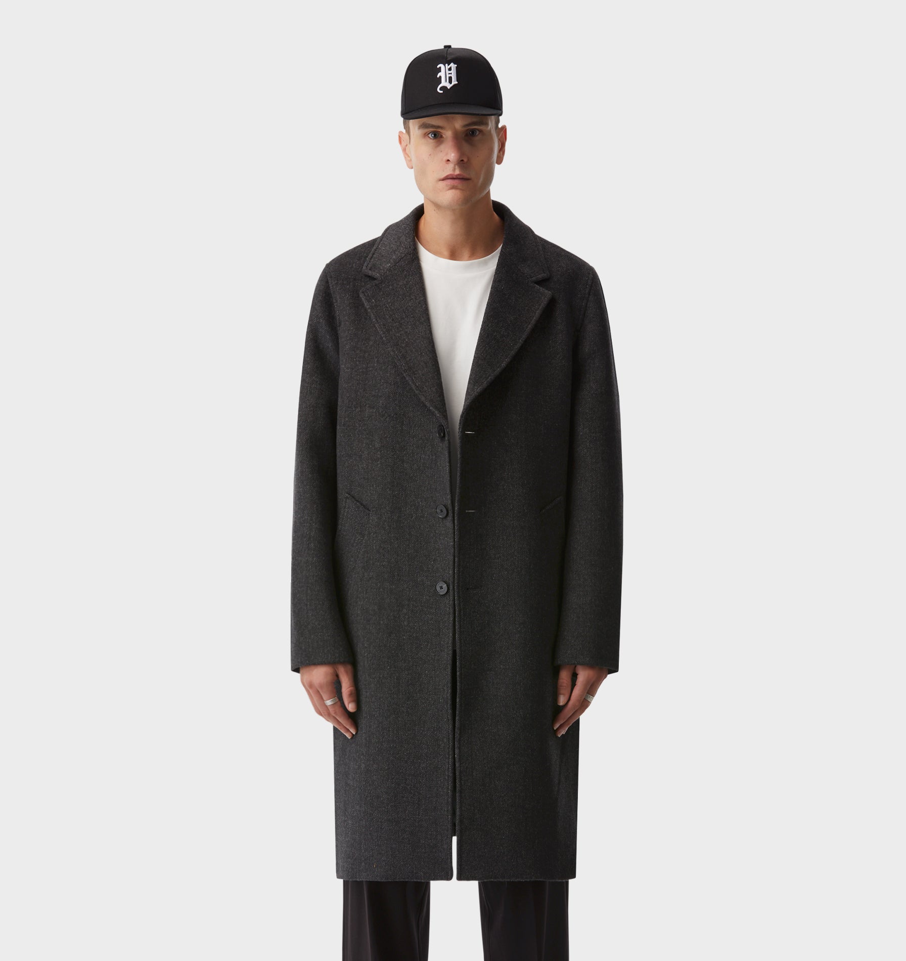 Don Car Coat - Charcoal