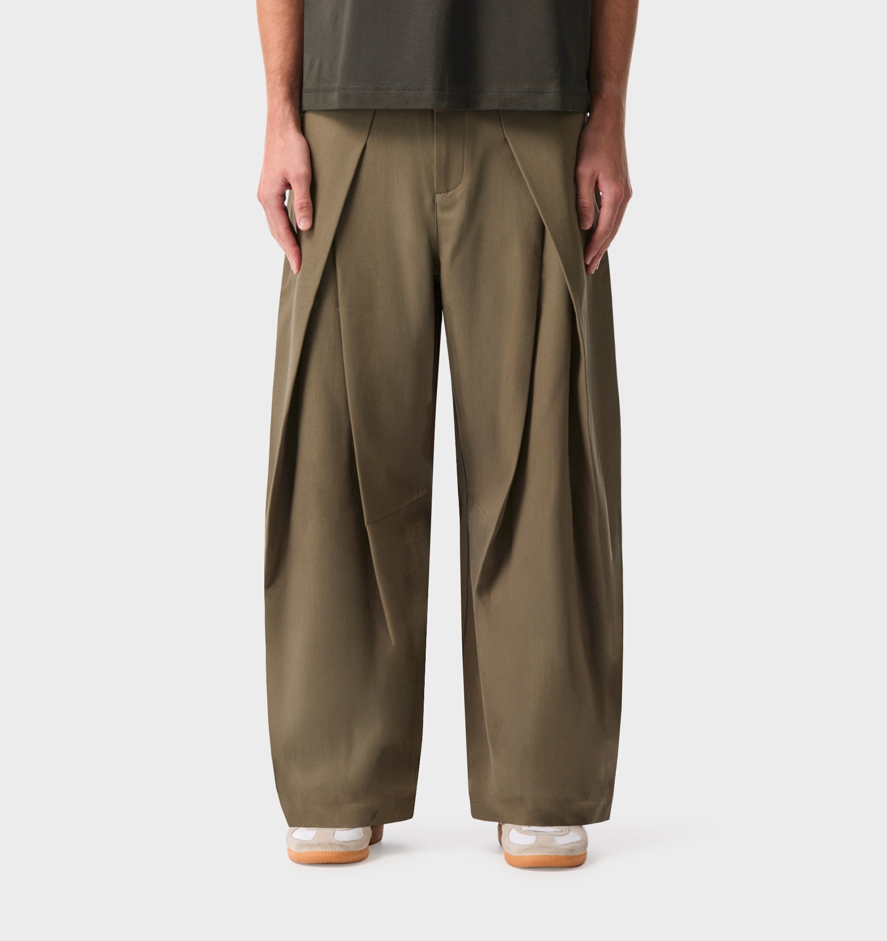 Vermont Pleat Pant - Smokey Green