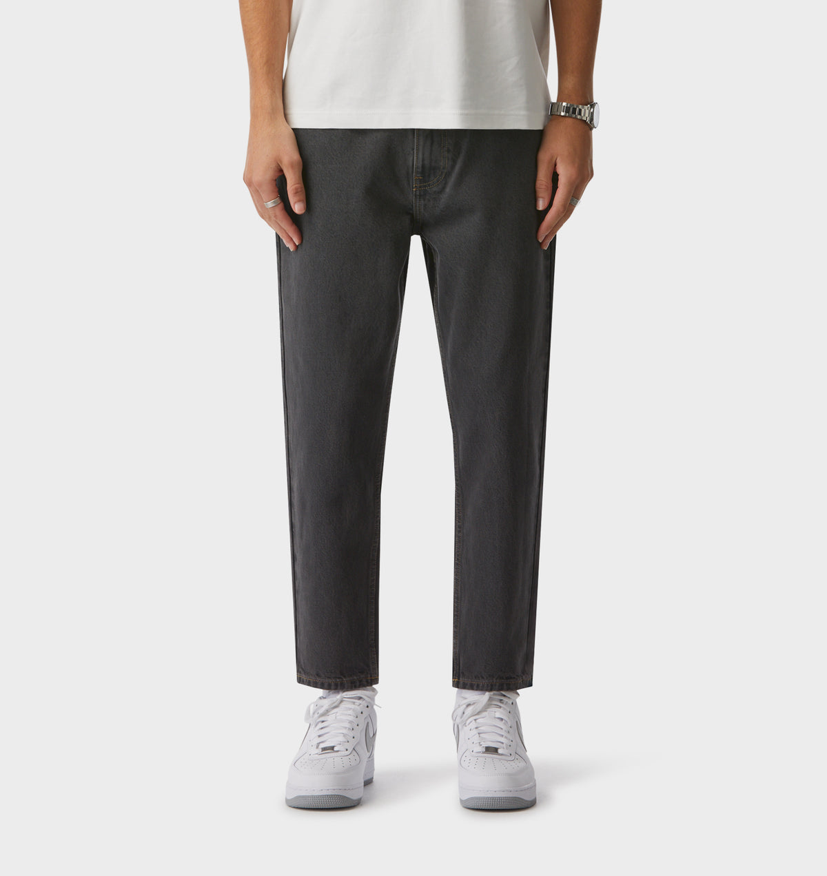 Cropped 90s Denim - Charcoal