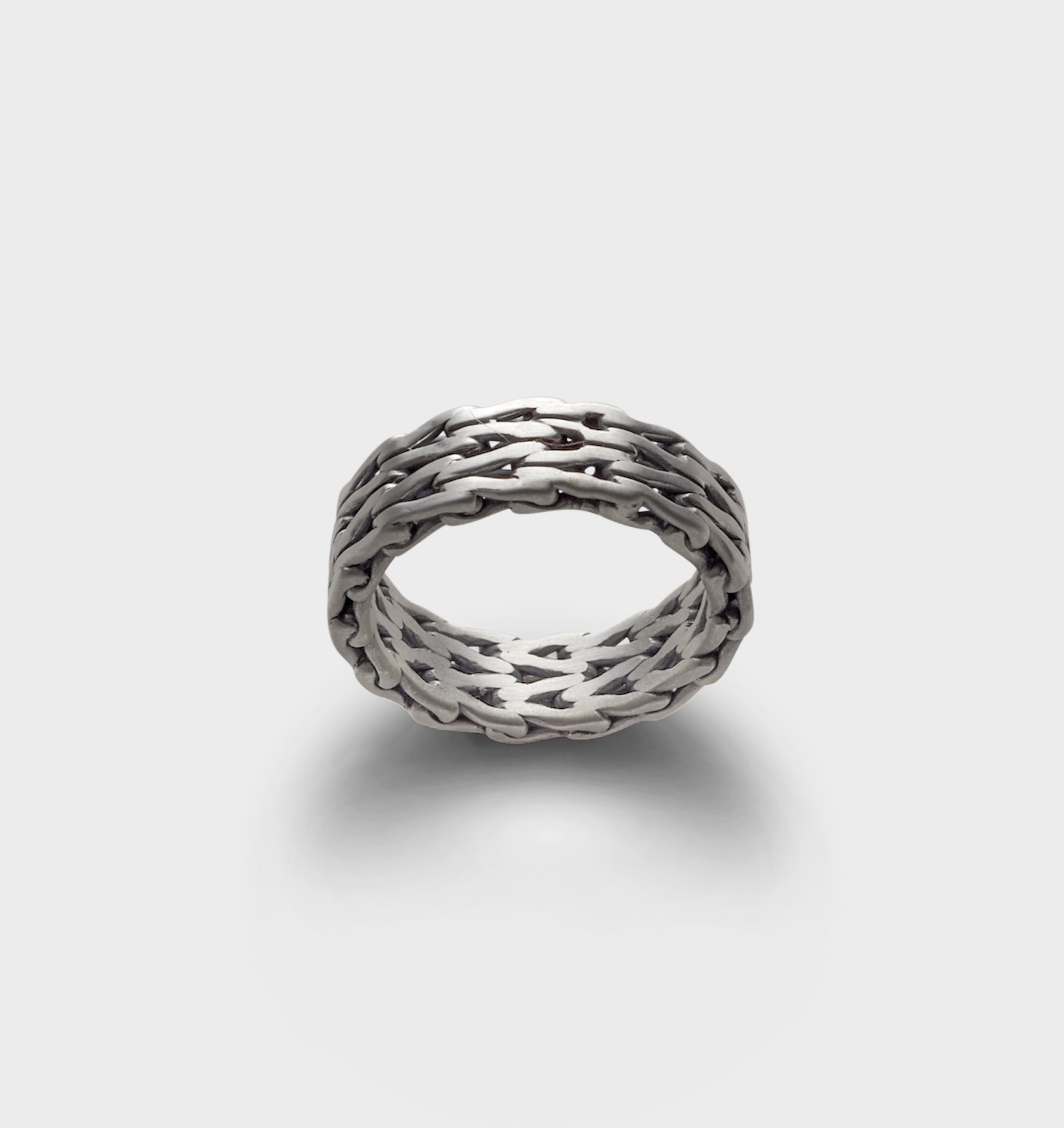 Chain Ring - Silver old