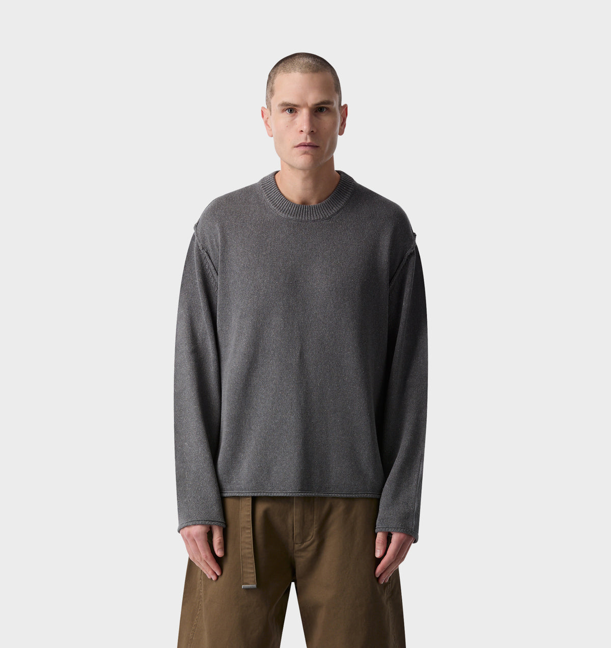 Decon Cropped Knit - Ash