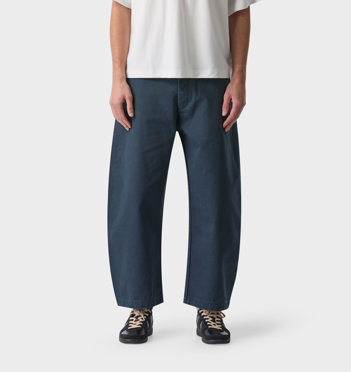 Barrel Leg Crop Pant - Indigo