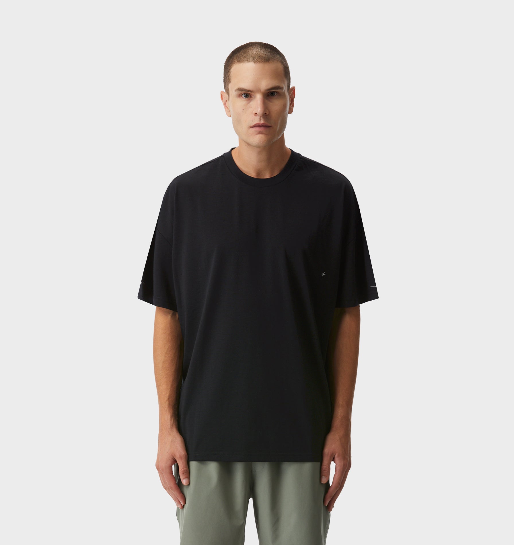 Merino Oversized Tee Merino Active Box Tee Workout T Shirt In - Main Image
