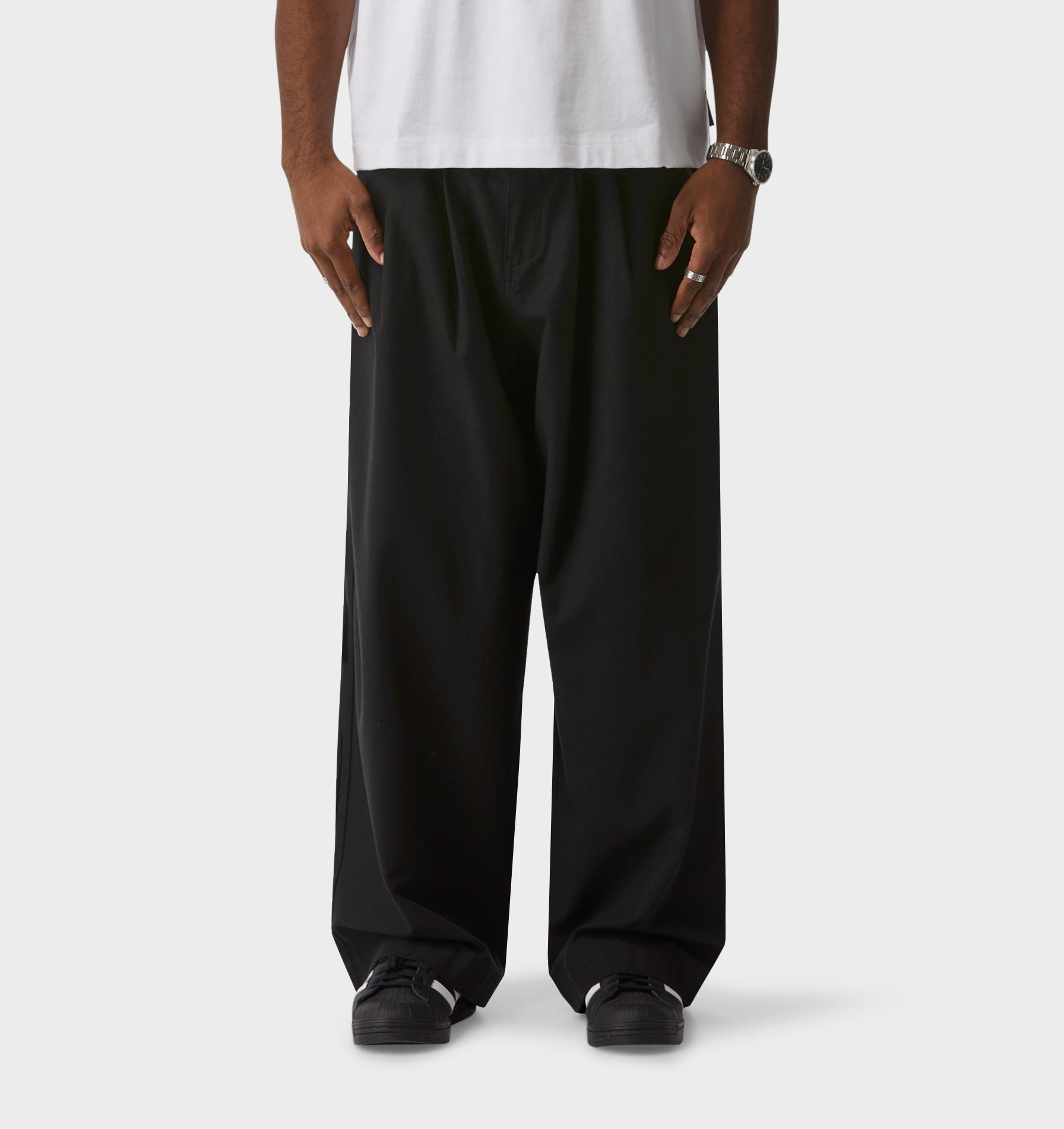 Otto Pleated Pant - Black