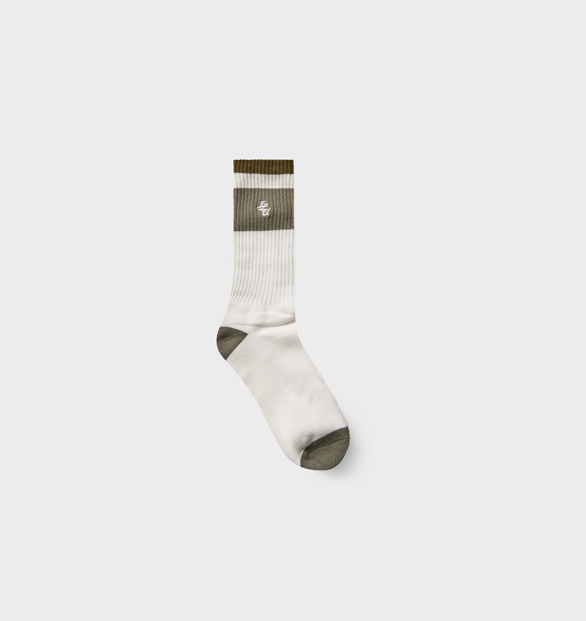 Kingswell Sock - Vintage White/Olive