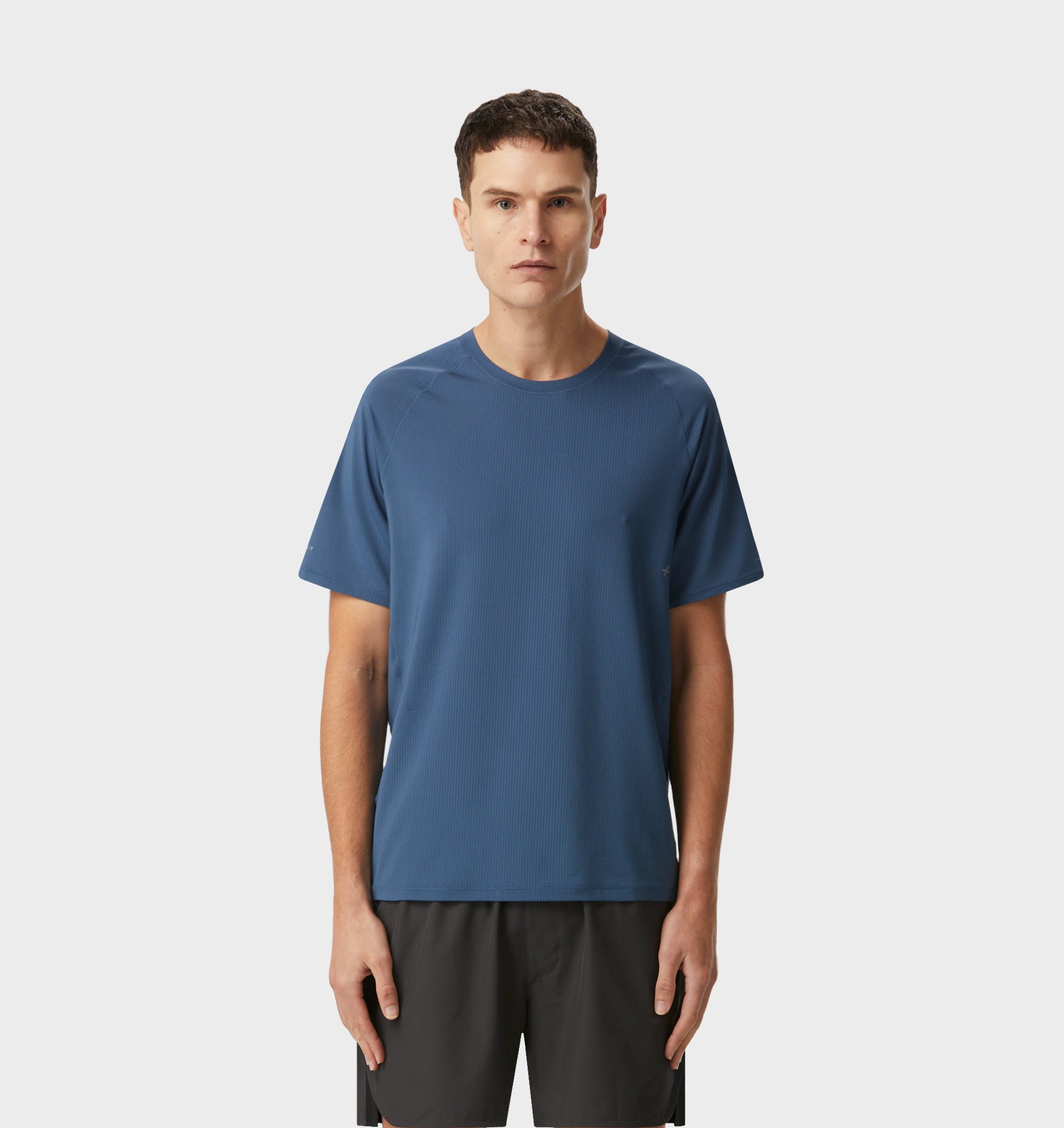 Active Raglan Tee - Smokey Blue
