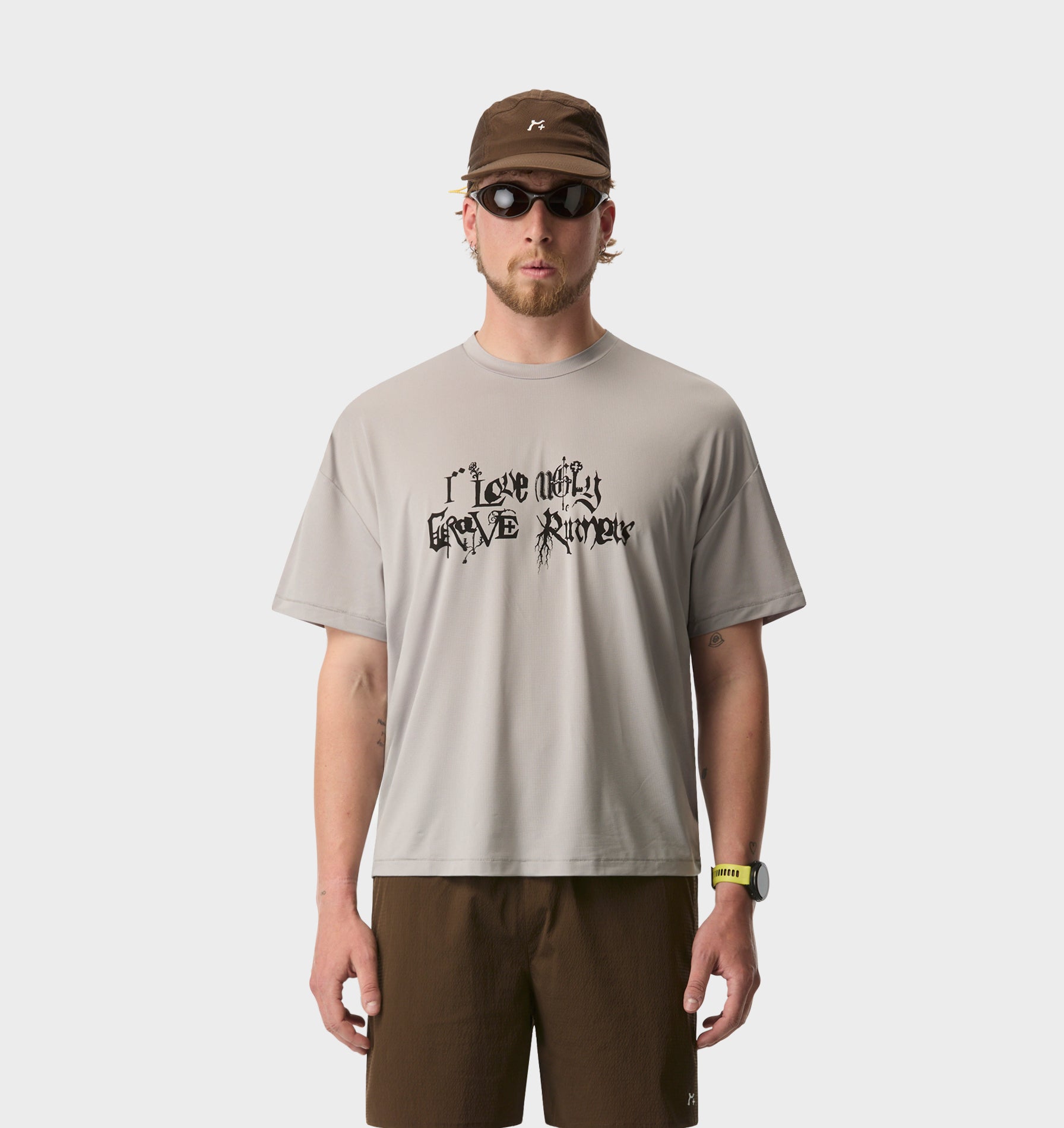 GR X ILU Active Lewi Tee - Light Grey