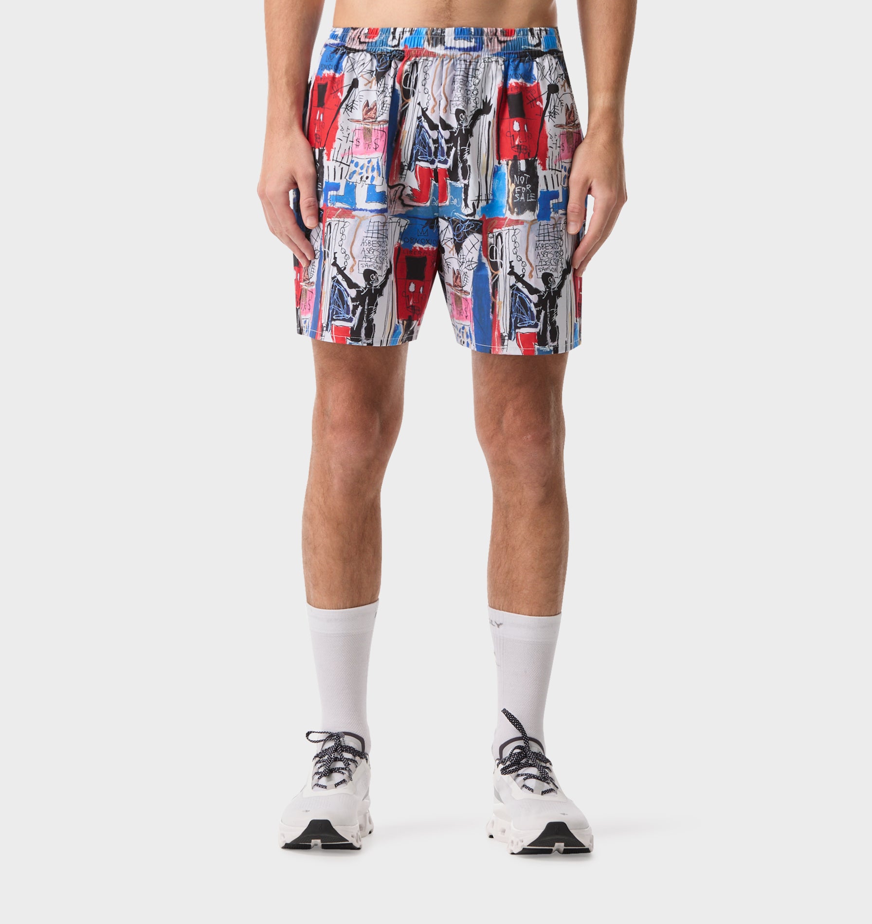 Basquiat Obnoxious Active 5 Inch Core Short - Blue / Red