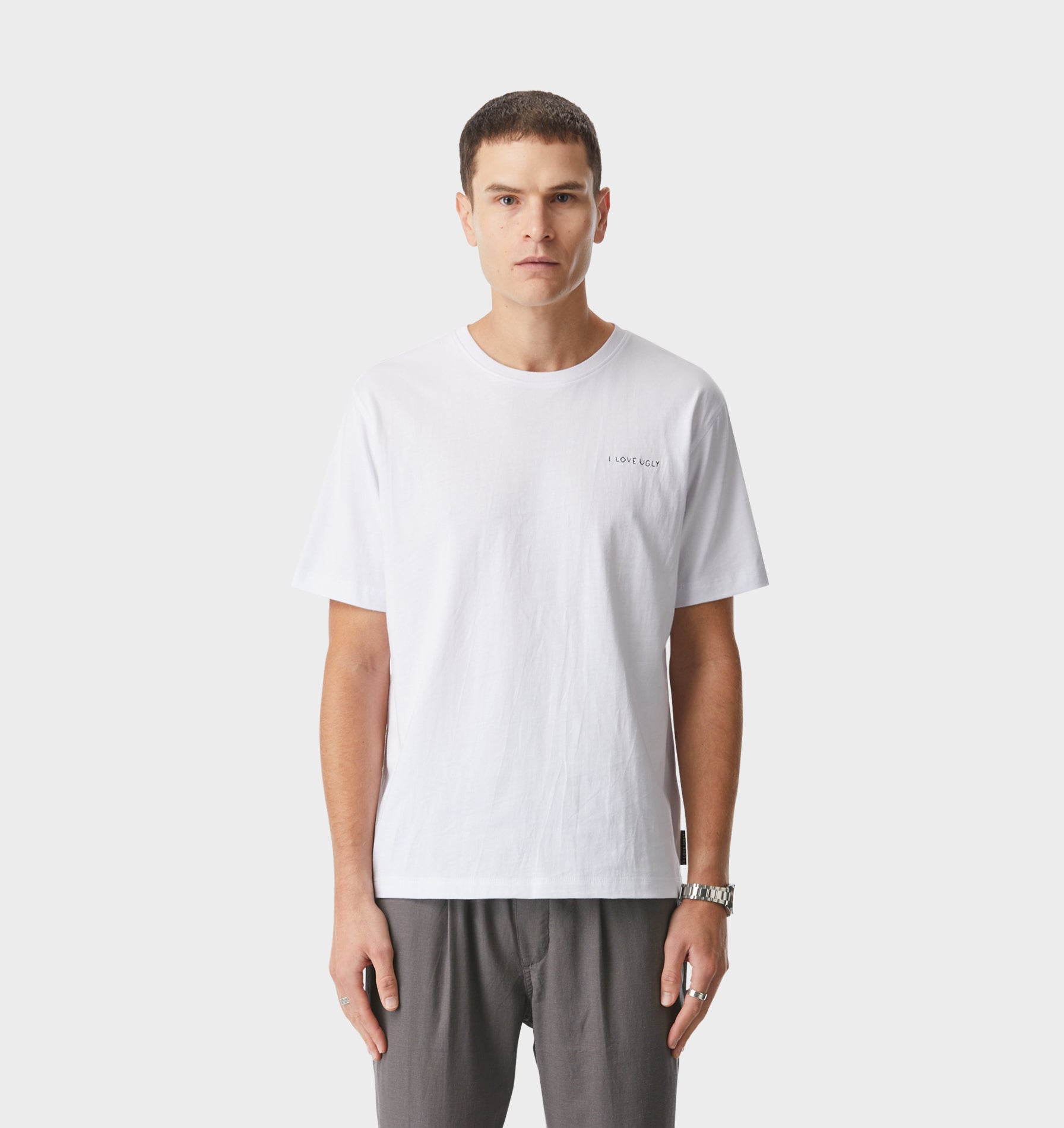 Chainstitch Jeremy Tee - White
