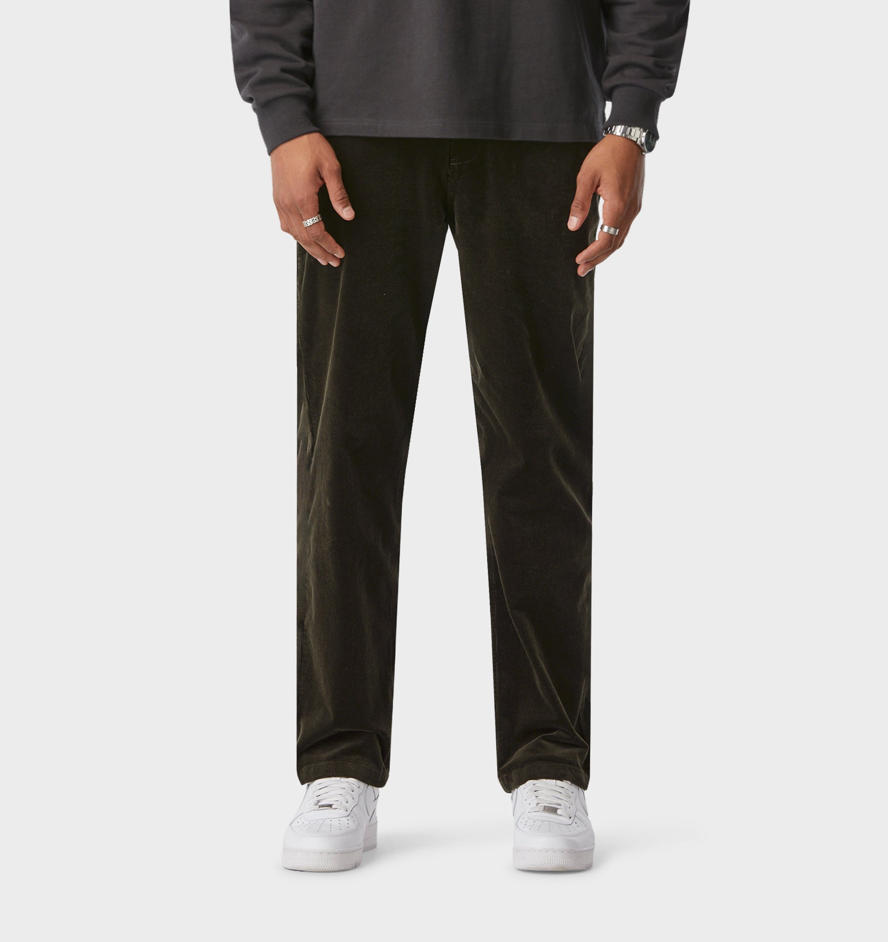 Cord Clean Carpenter Pant - Moss