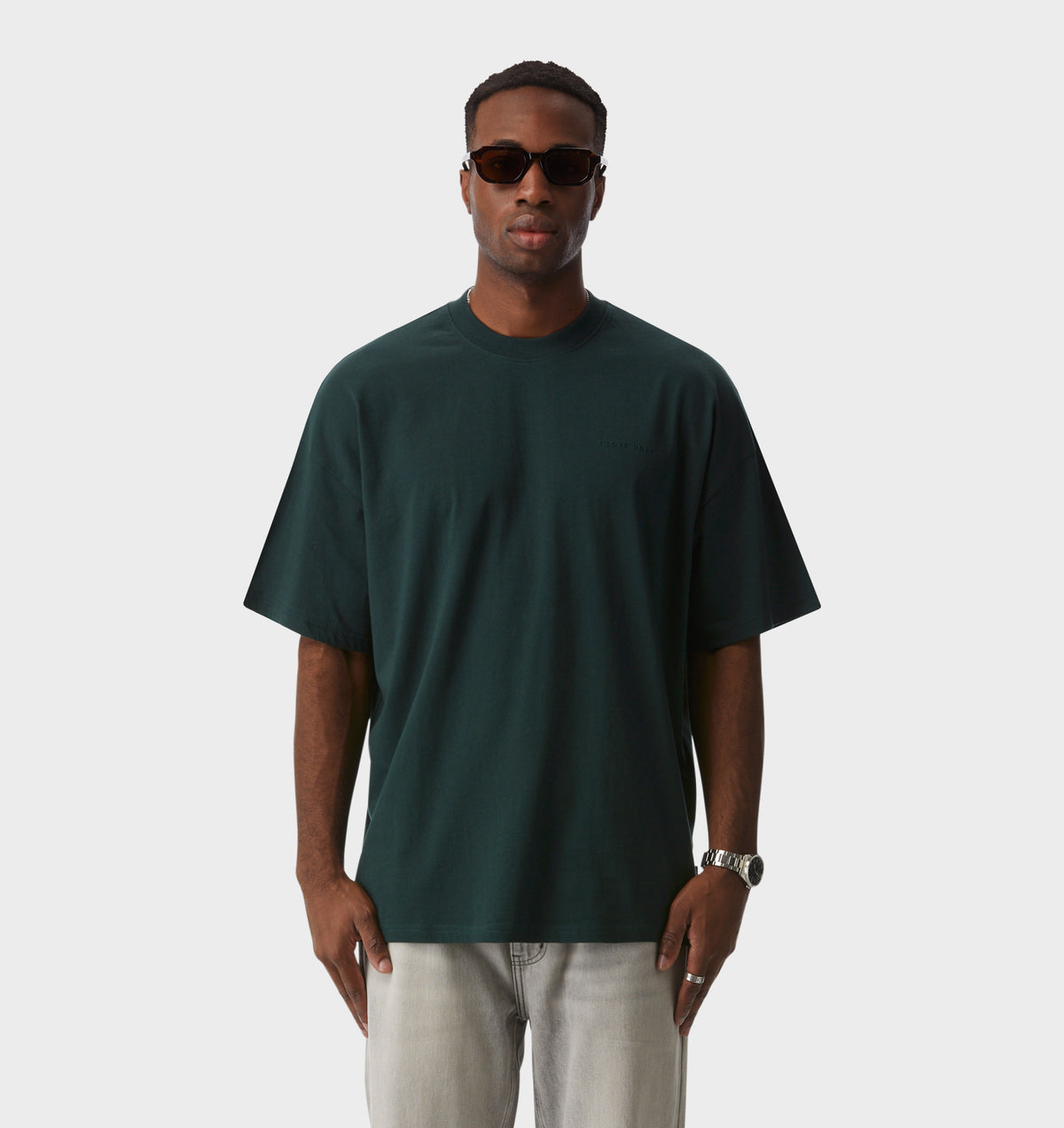 Box Tee - Dark Green