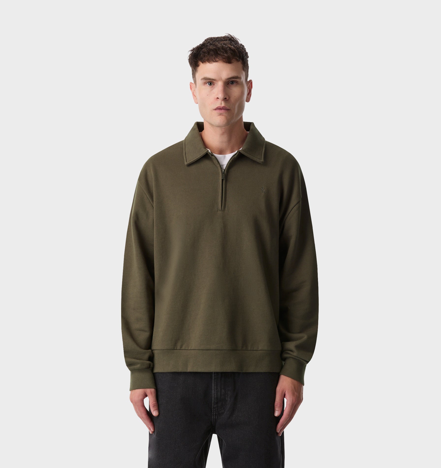 1/2 Zip Pullover - Burnt Olive | I Love Ugly
