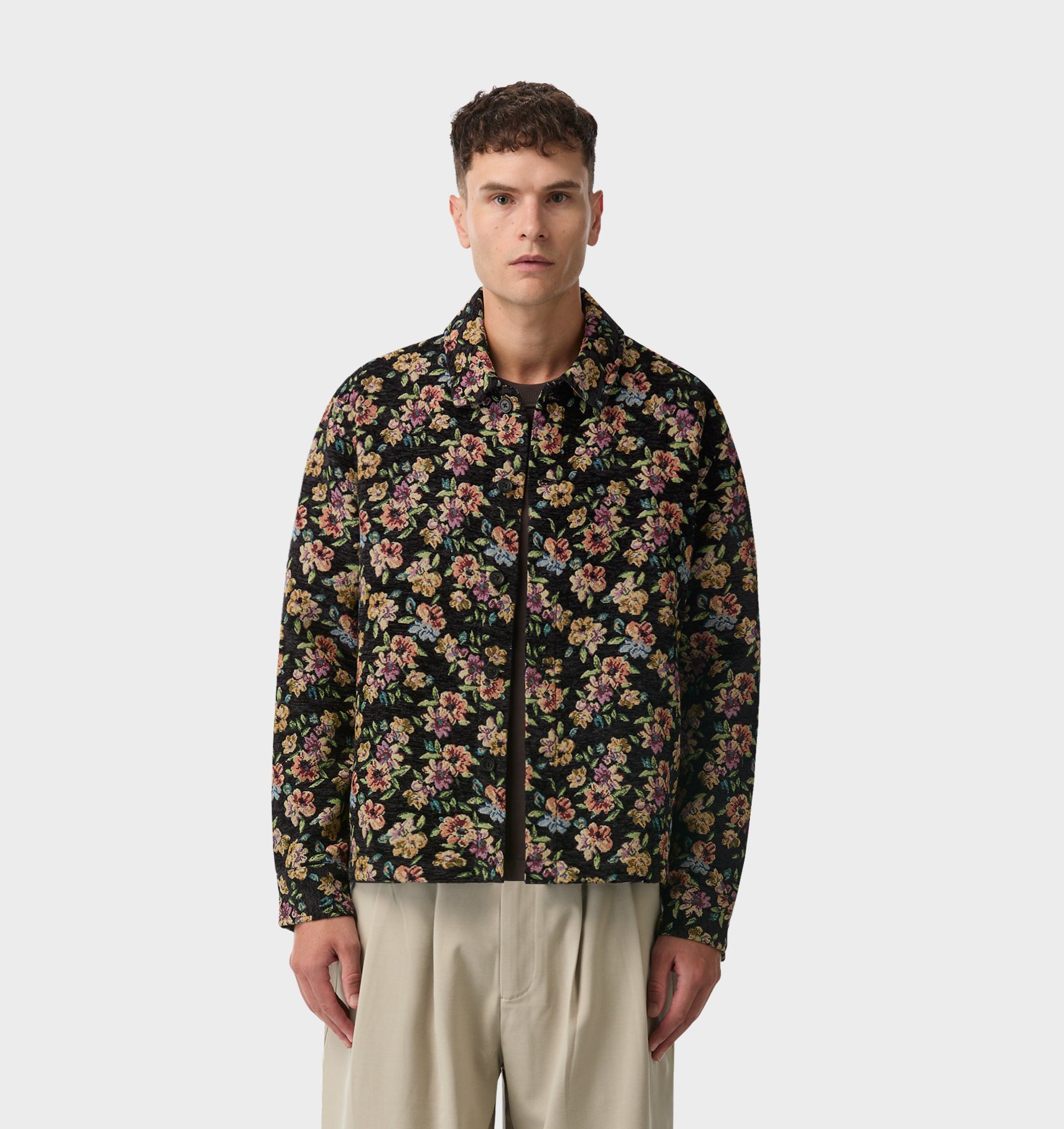 Floral Overshirt - Dark Floral