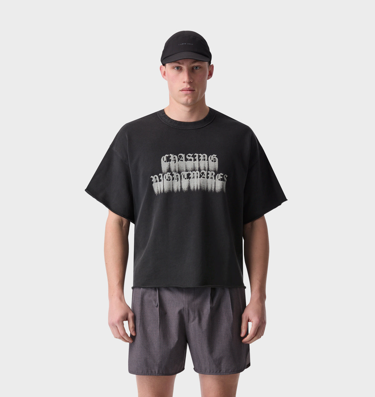 Nightmare Fleece Tee - Faded Black