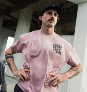 Rebelyuth Active Lewi Tee - Dusky Pink