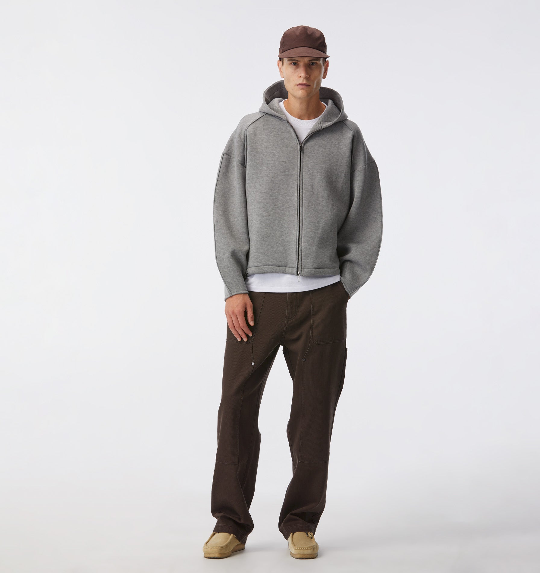 Double Knee Workers Pant - Washed Espresso