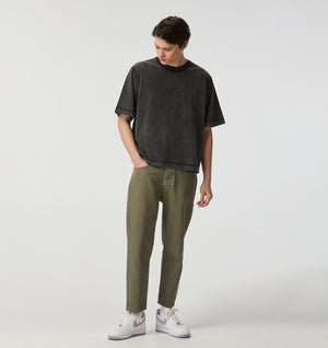 Box Crop Tee - Acid Black