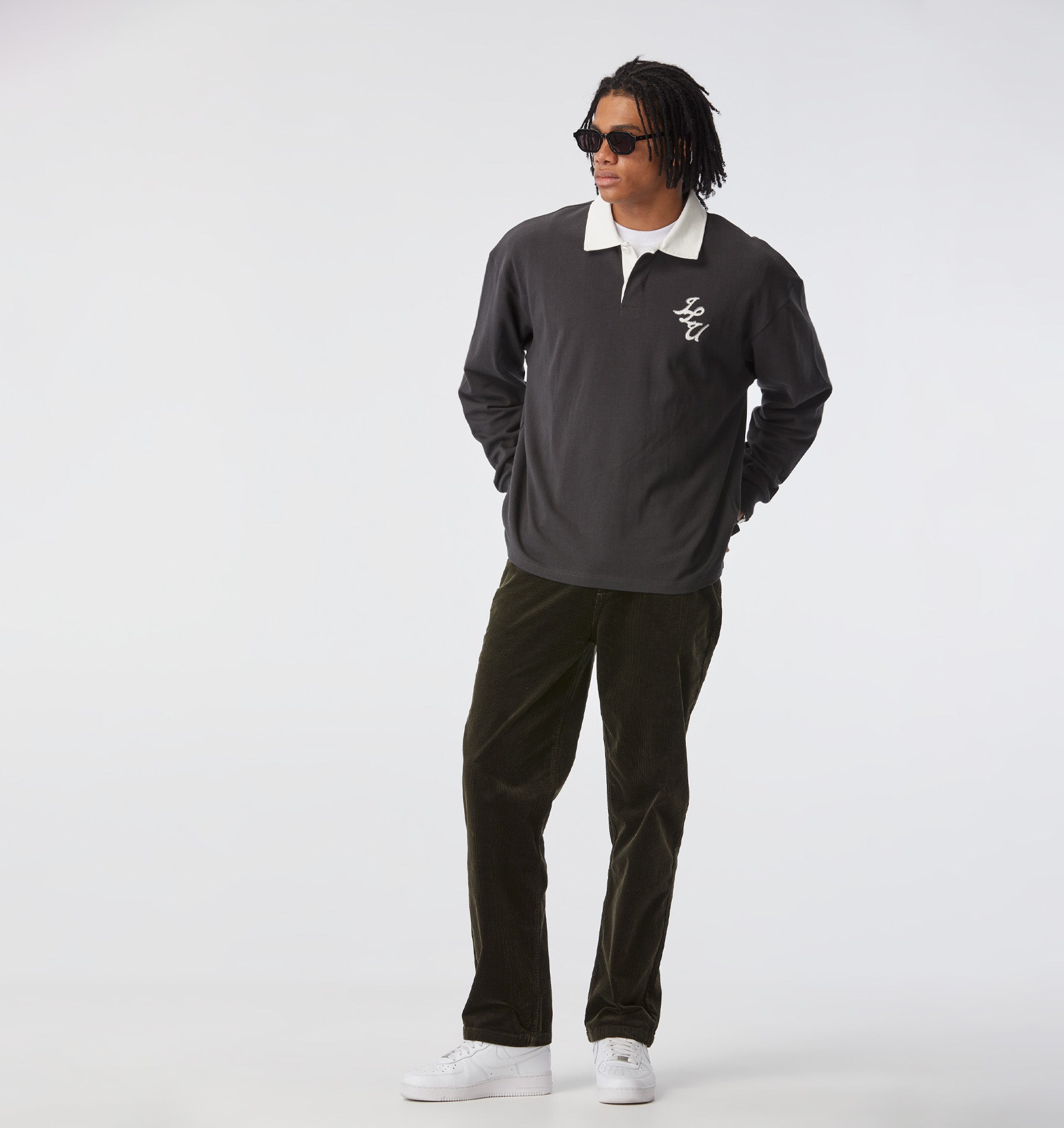 Cord Clean Carpenter Pant - Moss