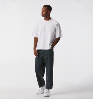 Crop Box Tee - White