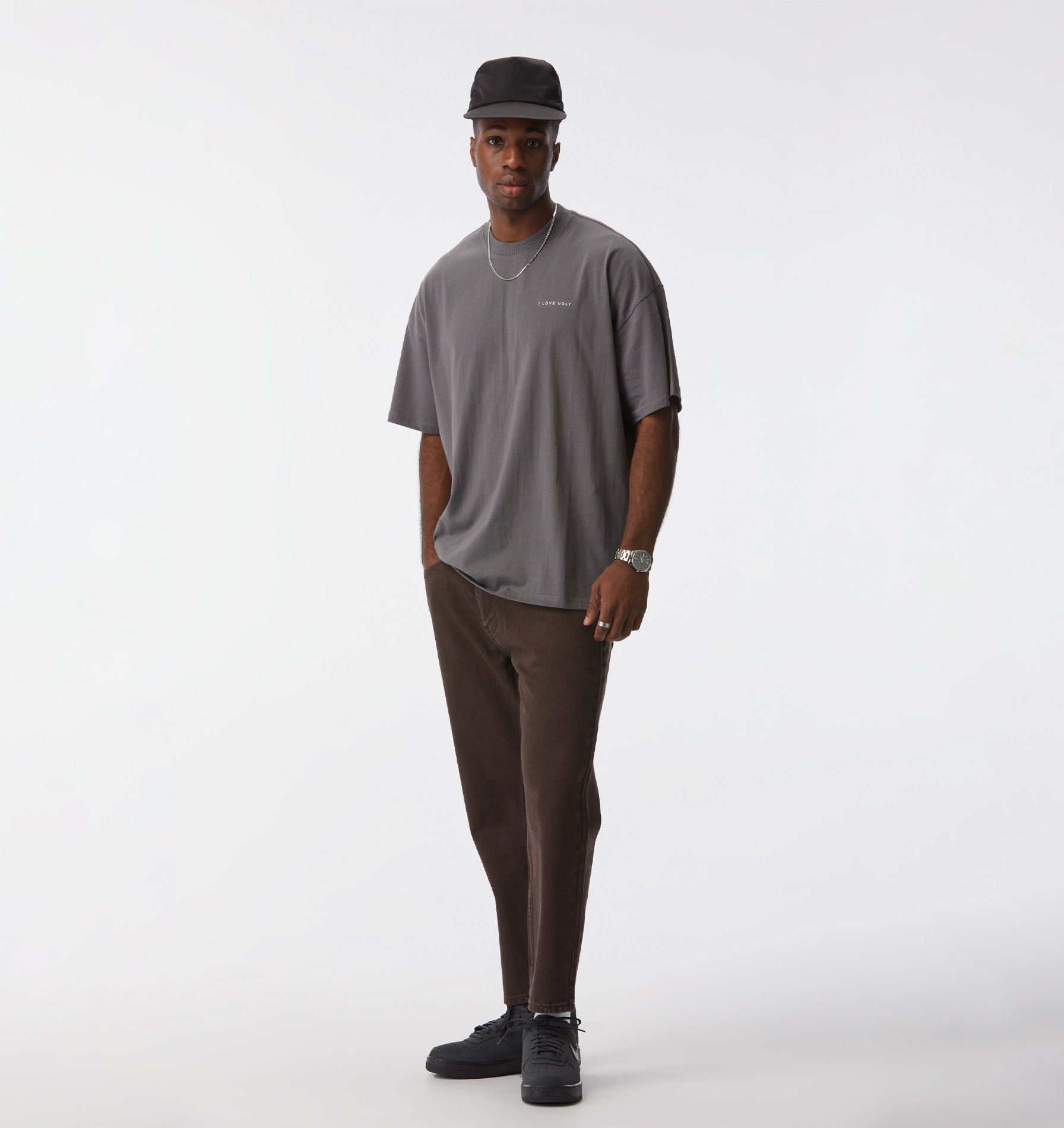 Box Tee - Cobblestone