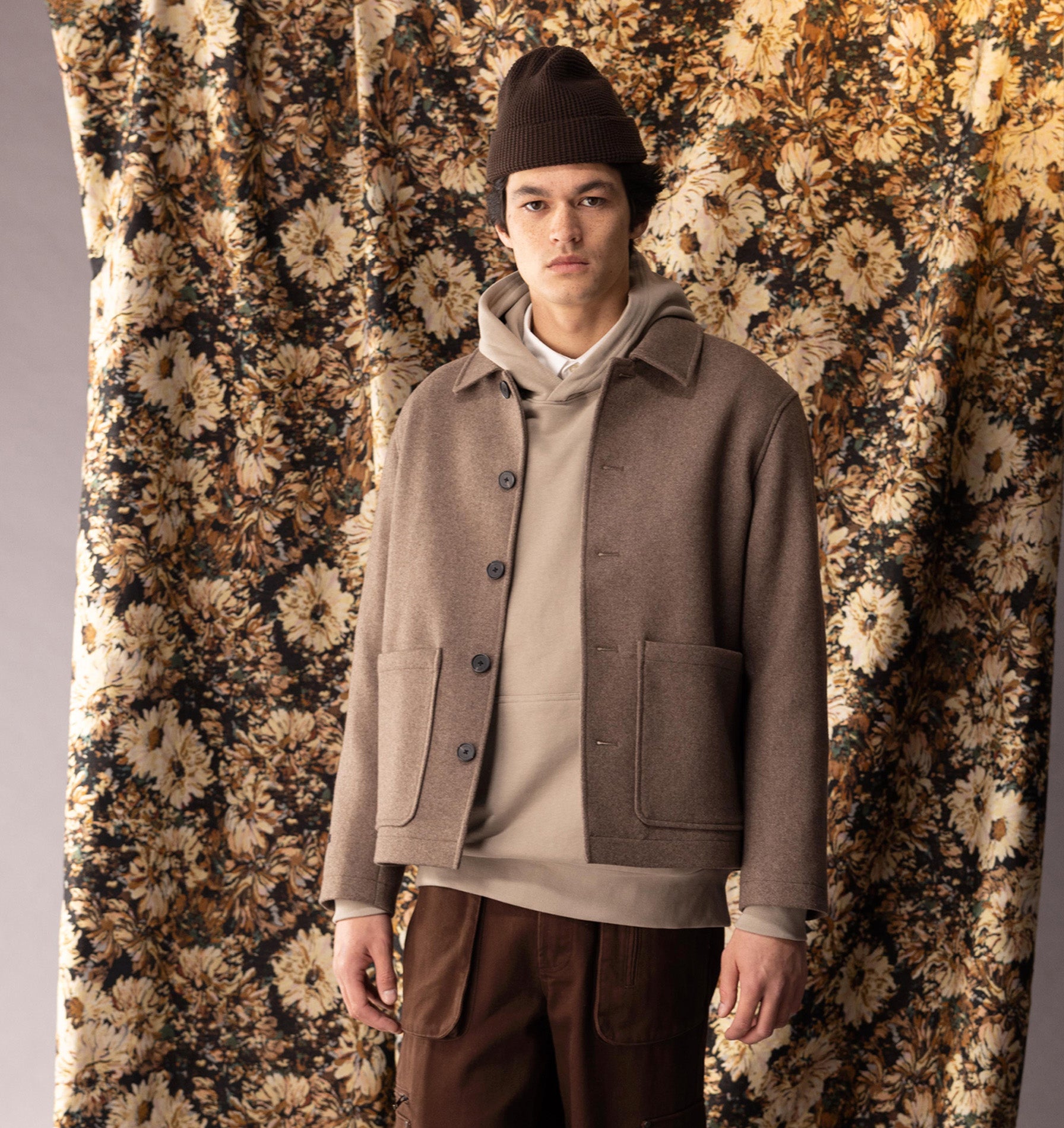 Carson Wool Jacket - Mushroom