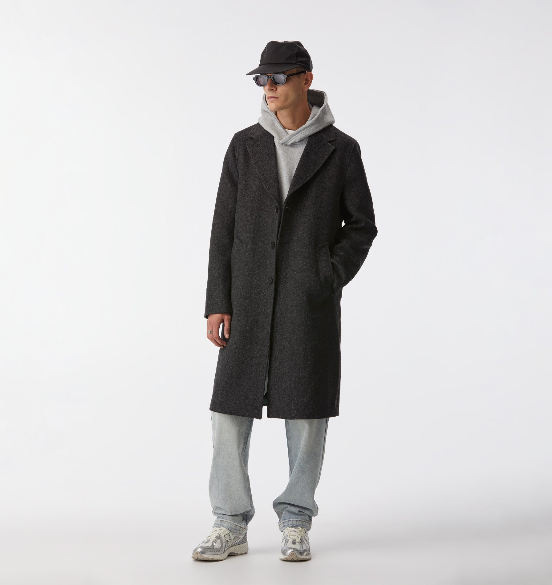 Don Car Coat - Charcoal