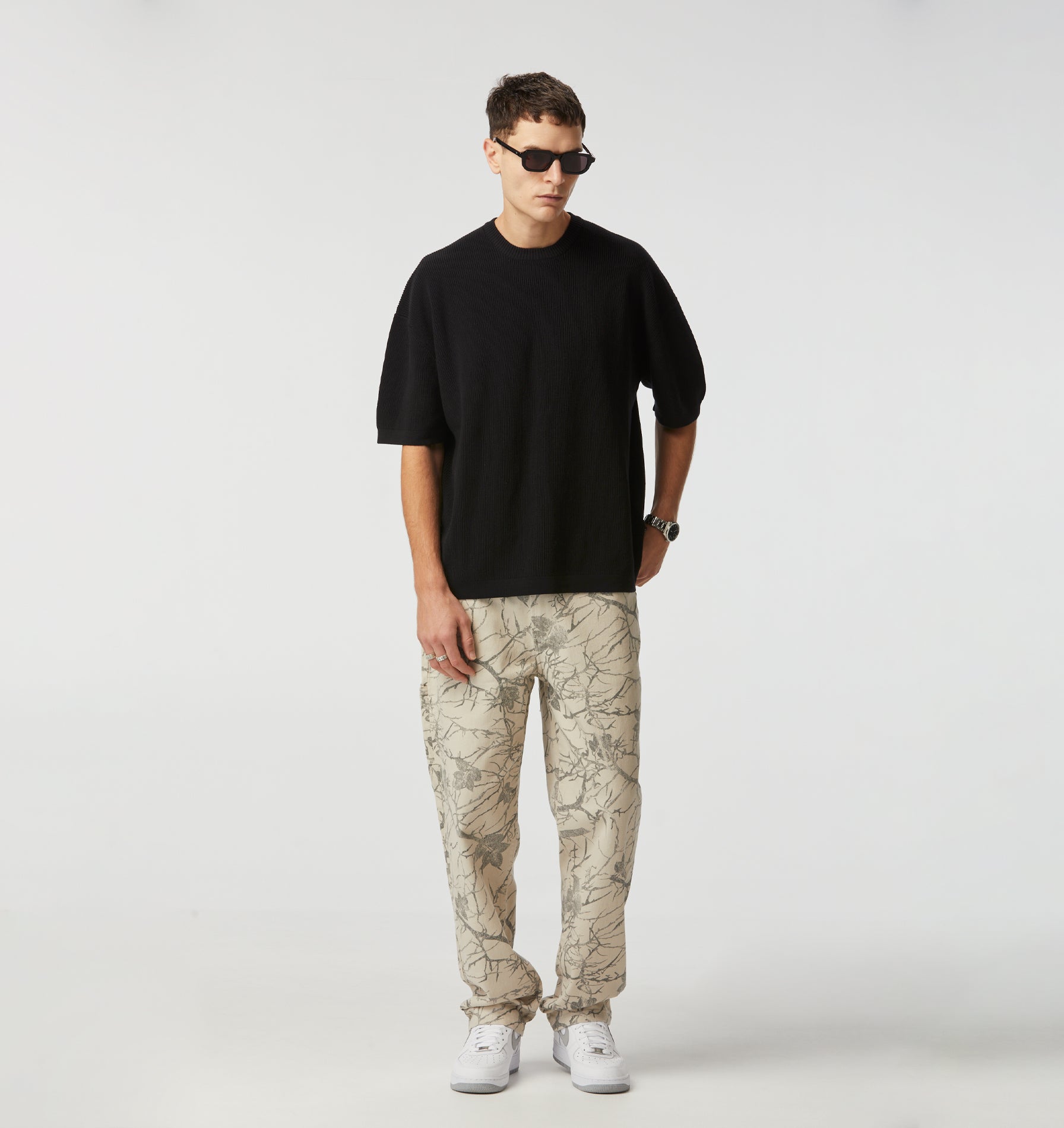 Knit Box Tee - Black