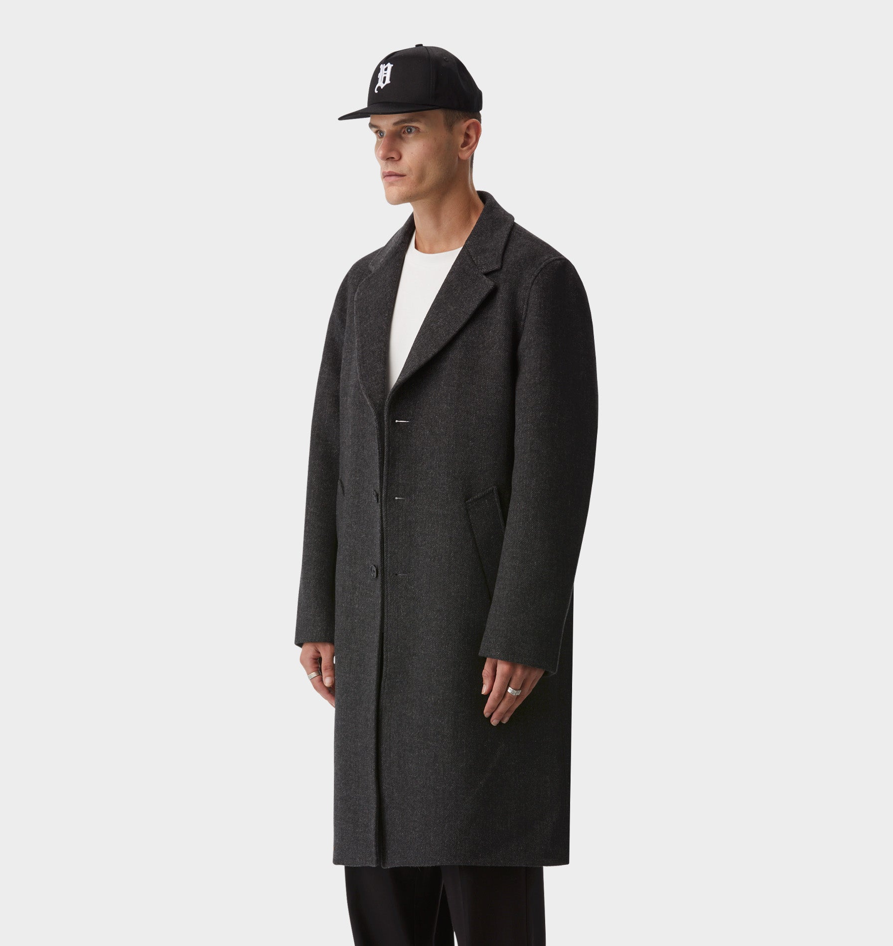 Don Car Coat - Charcoal