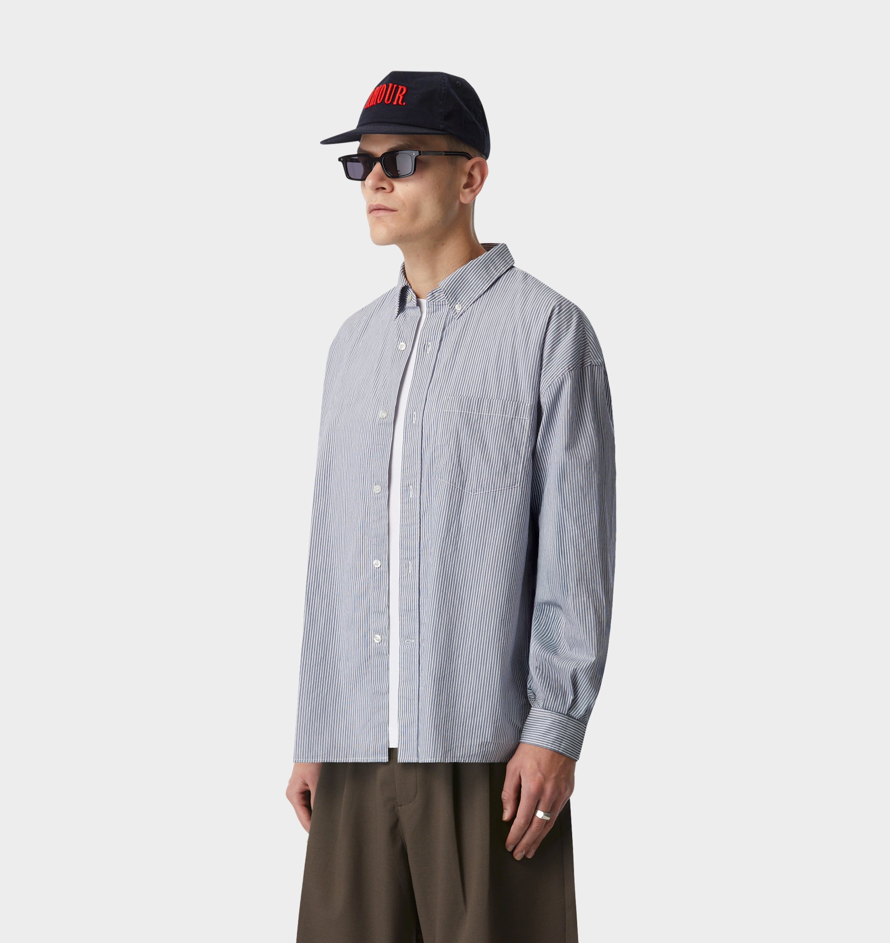Kingston Overshirt - Blue/White Stripe