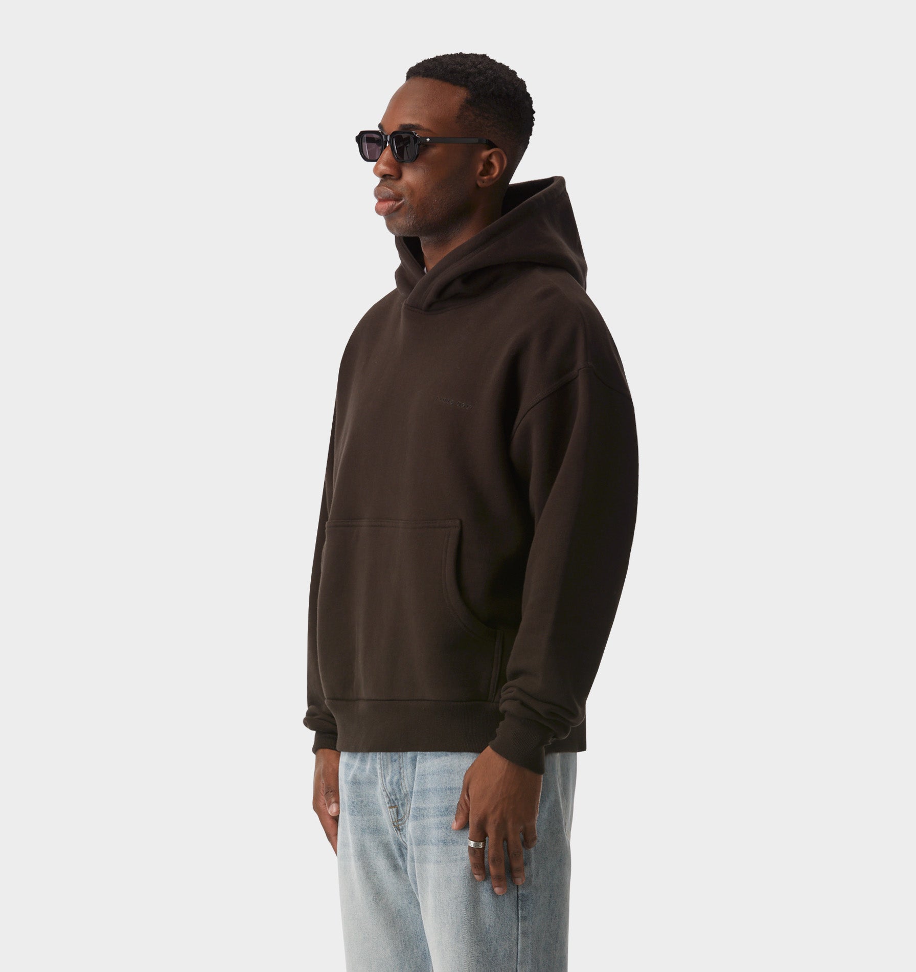 Enzo Cropped Hood - Coffee Bean