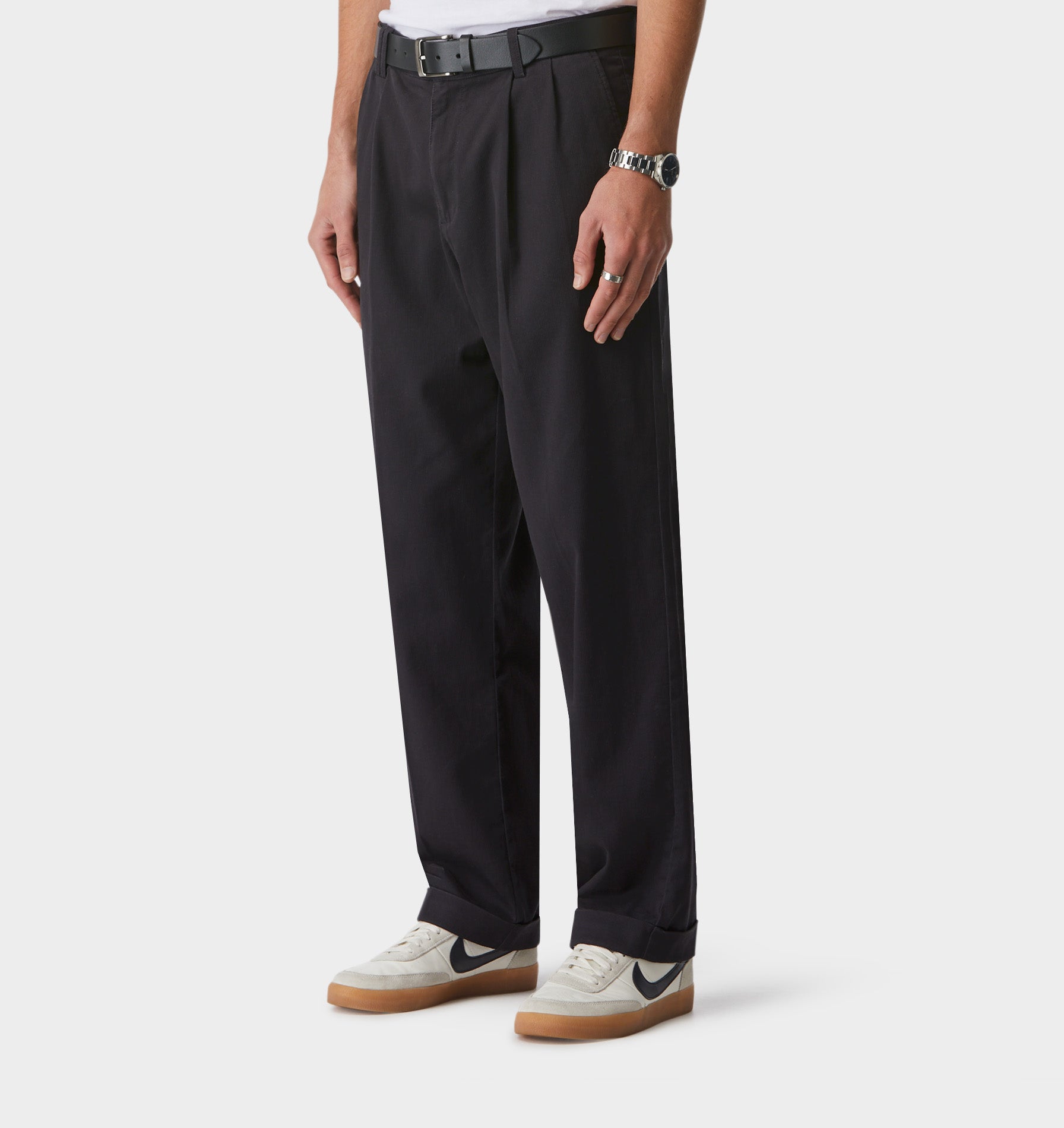 Noah Pleated Pant - Flint