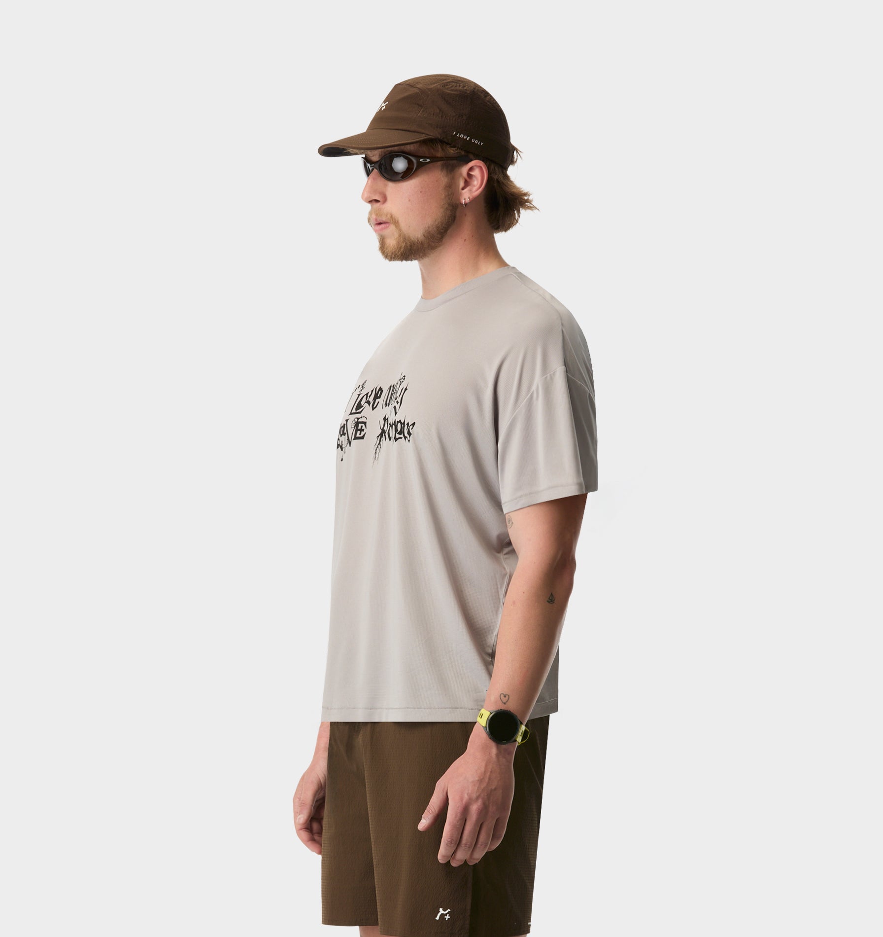 GR X ILU Active Lewi Tee - Light Grey