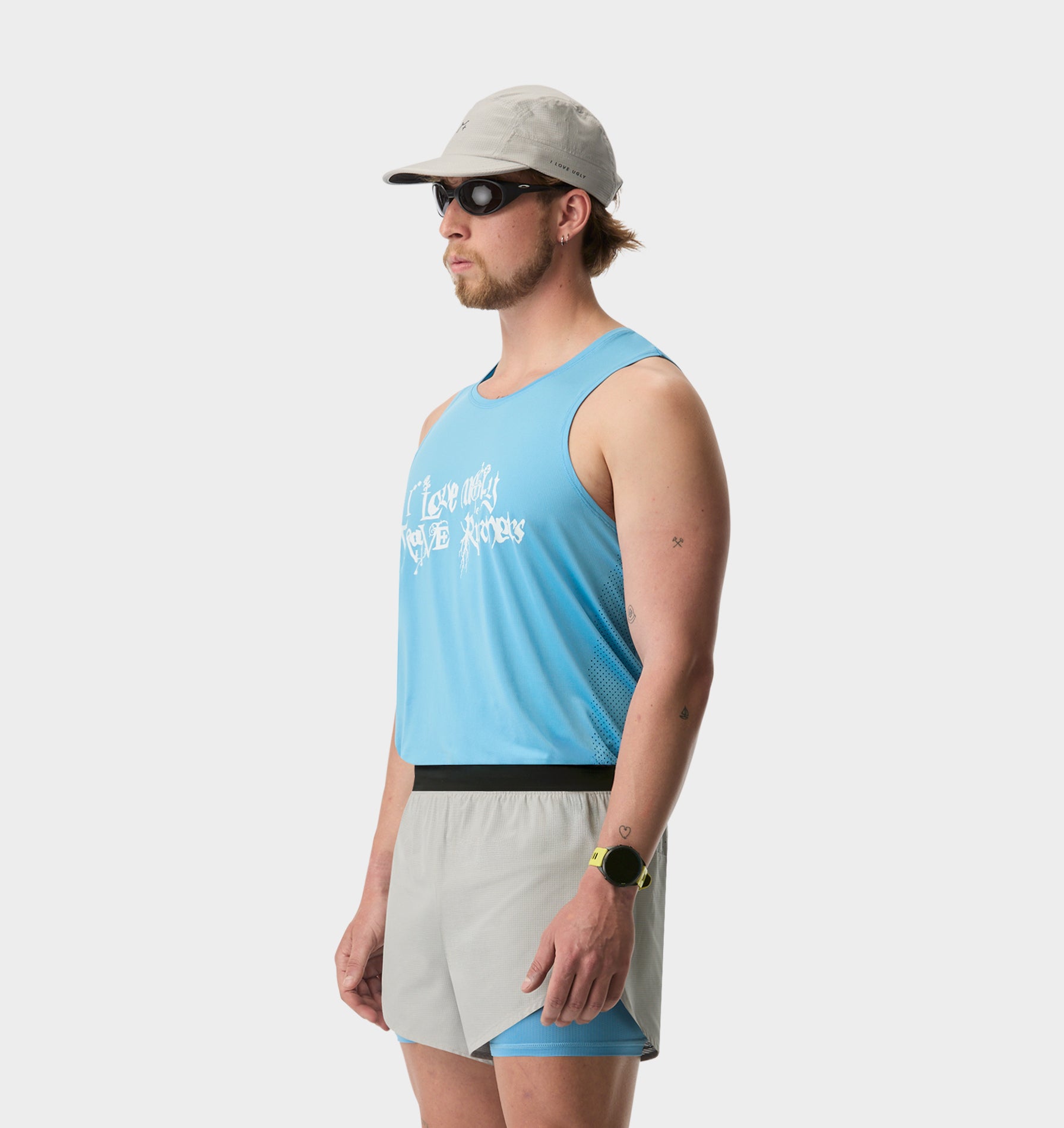 GR X ILU Active Singlet - Ice Blue