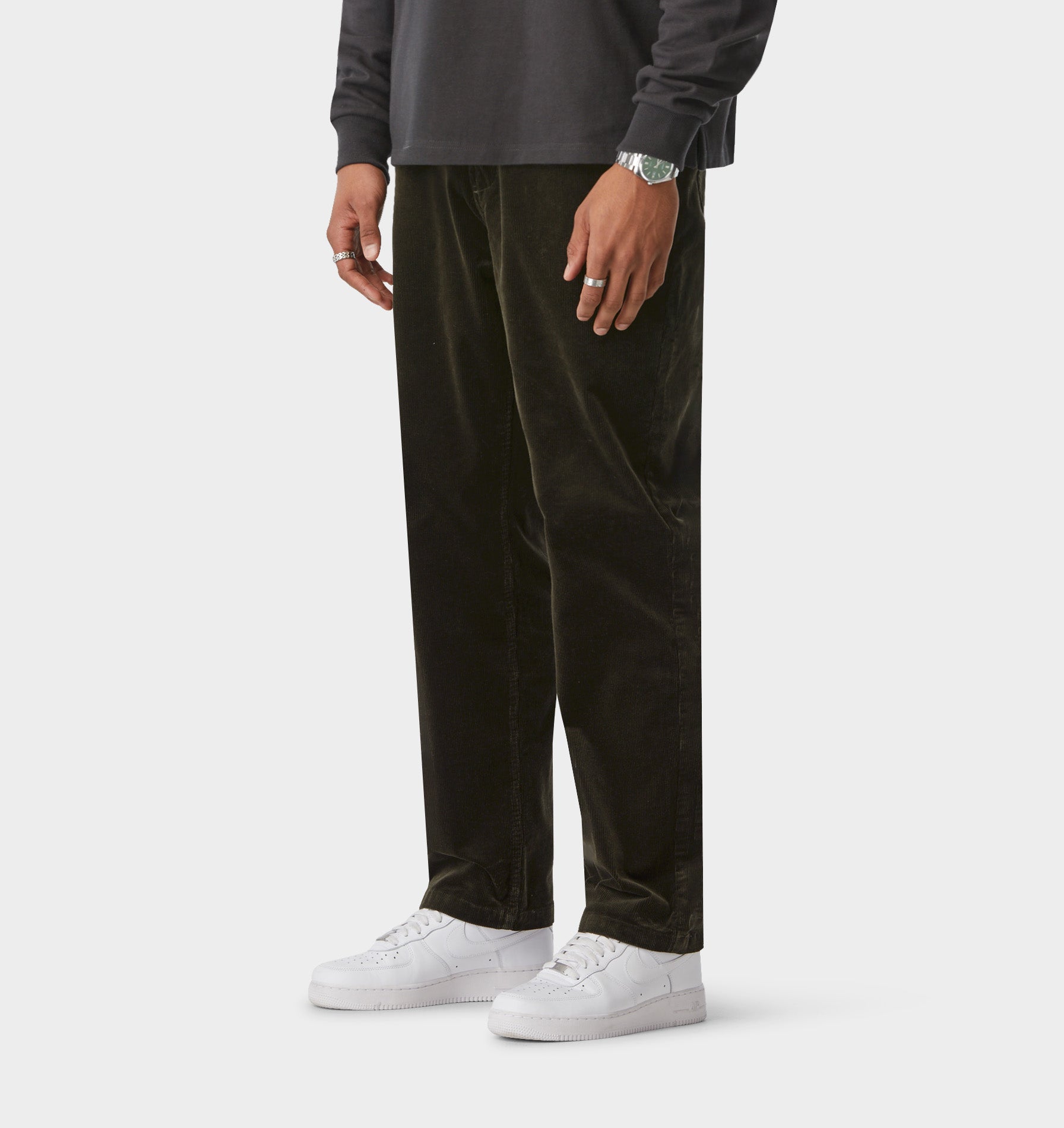 Cord Clean Carpenter Pant - Moss