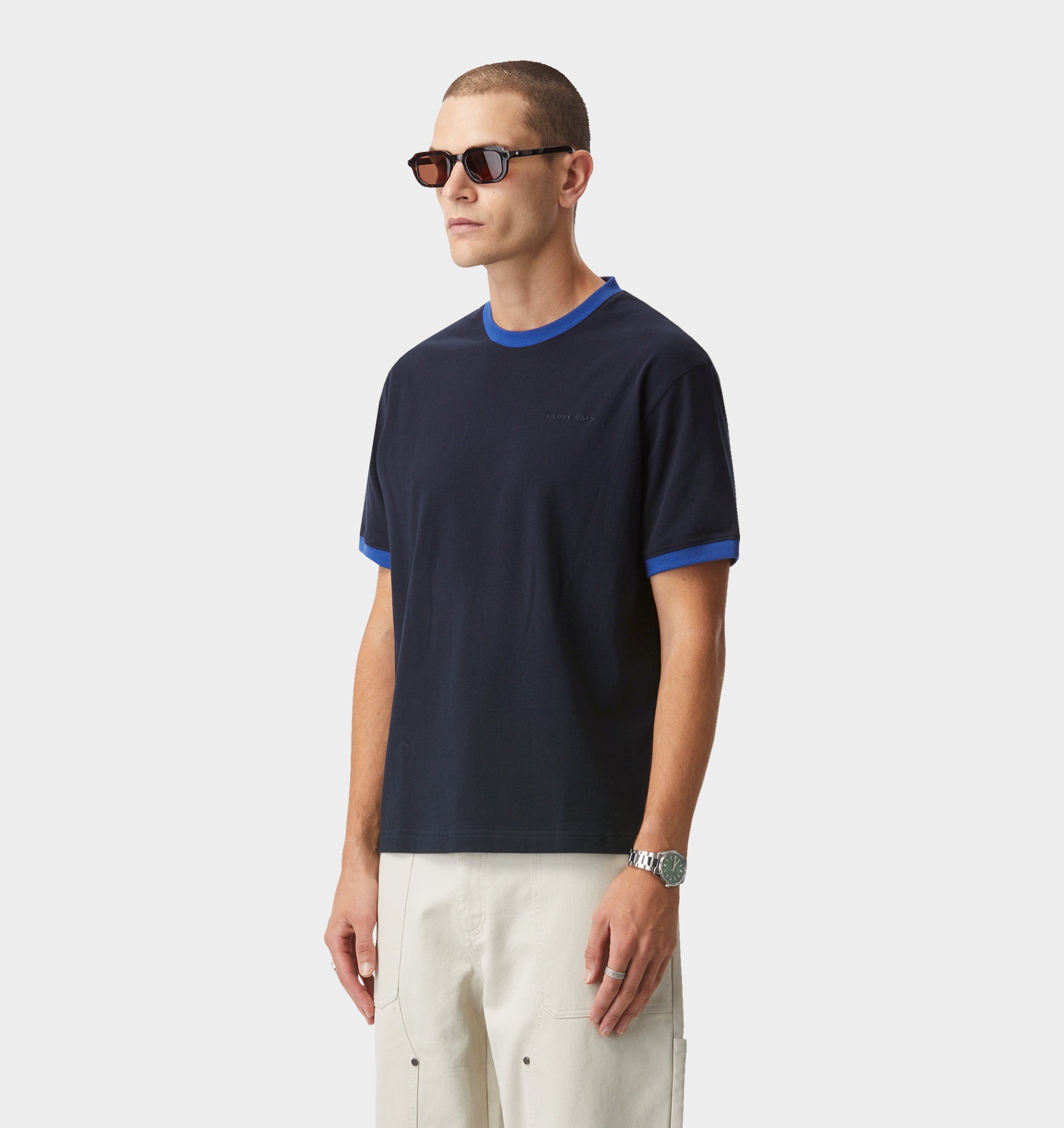 Jeremy Ringer Tee - Navy/Blue