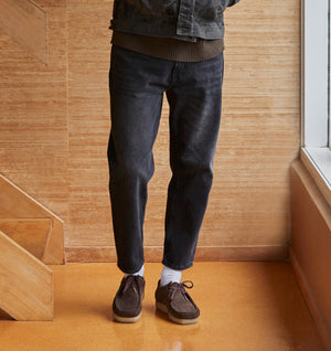 Cropped 90s Denim - Light Vintage Black