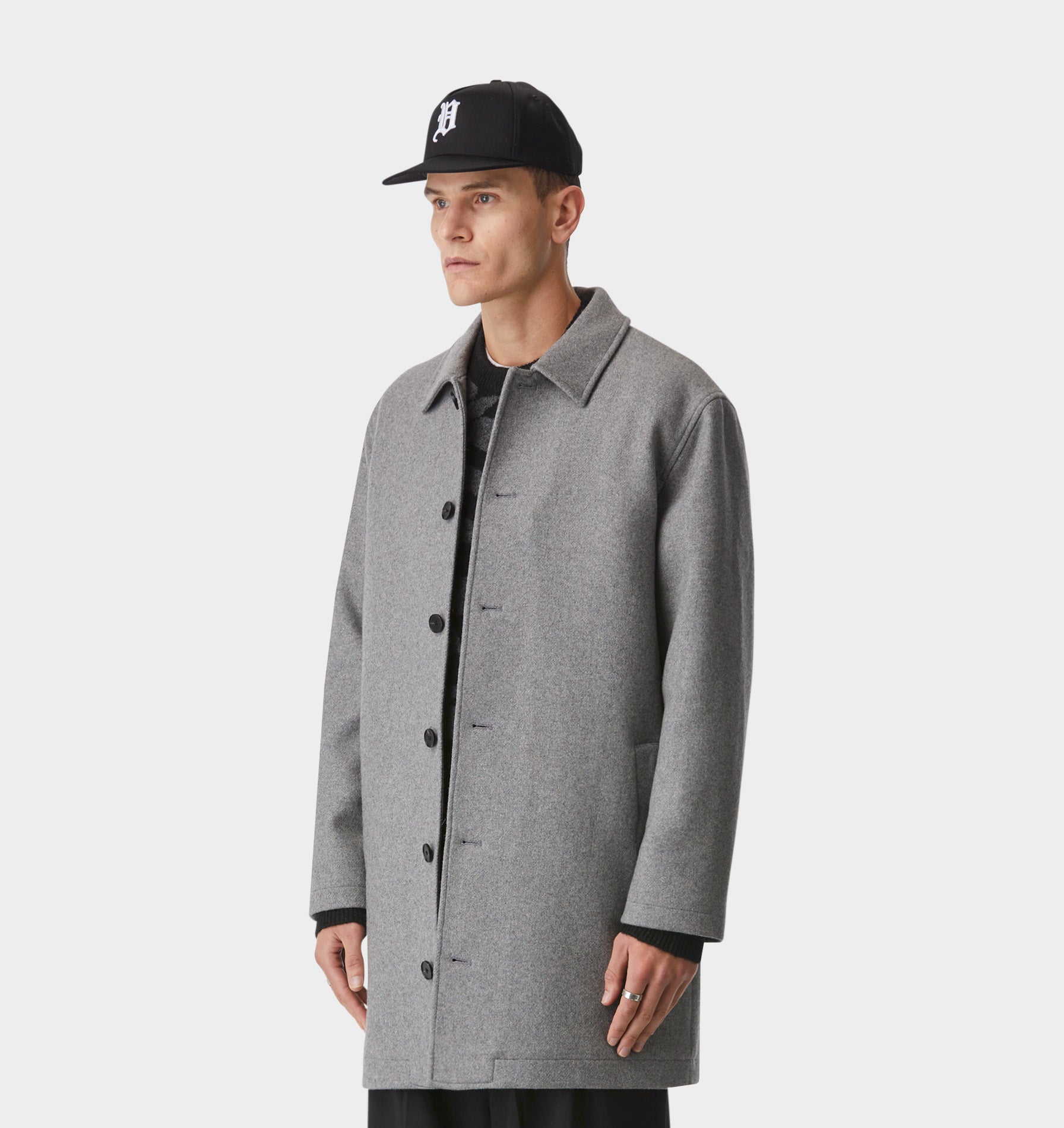 Carson Wool Coat - Vintage Grey